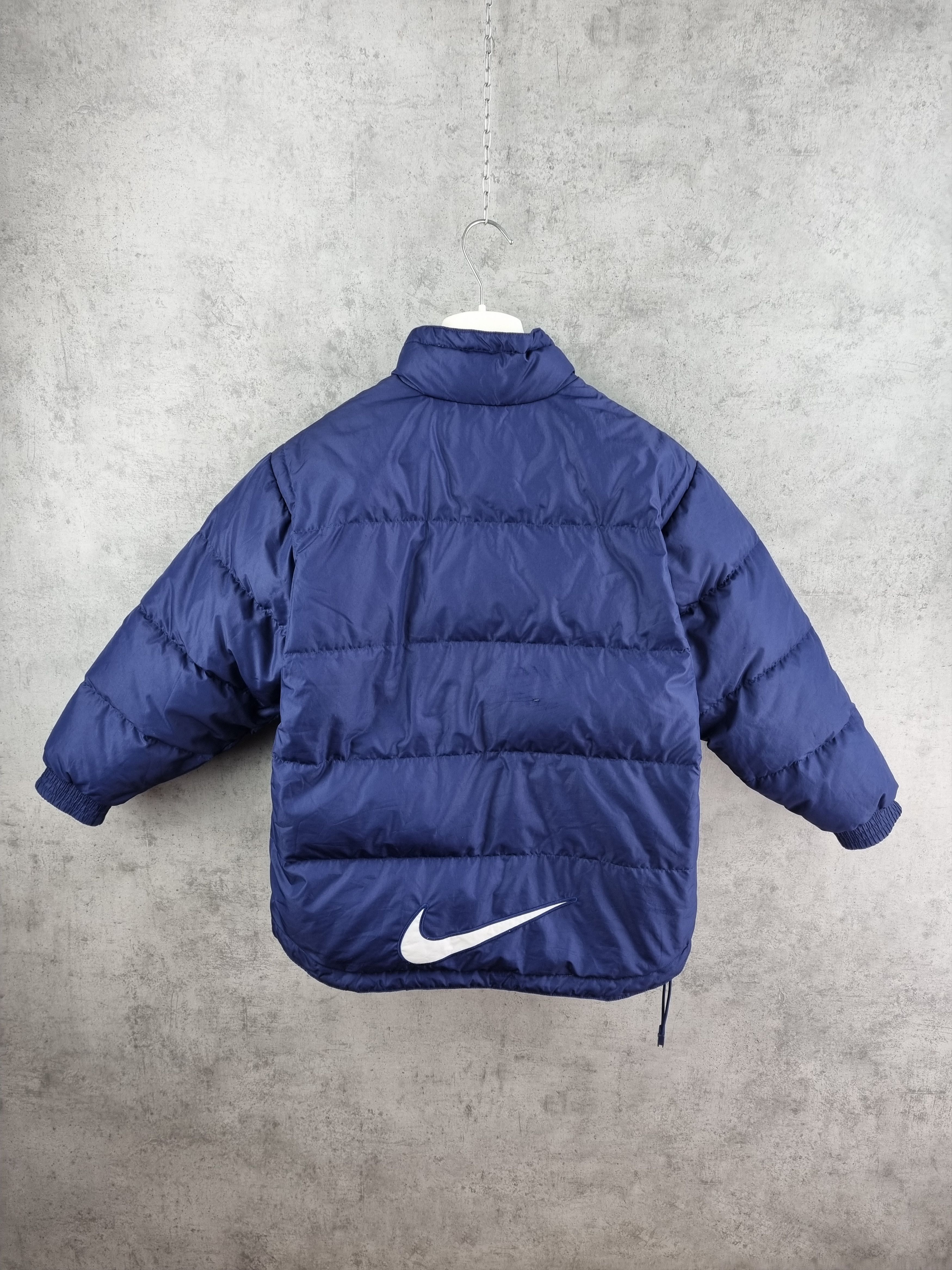 Nike × Vintage Rare size NIKE 90s Vintage Down Swoosh Jacket Puffer Size US S / EU 44-46 / 1 - 1 Thumbnail