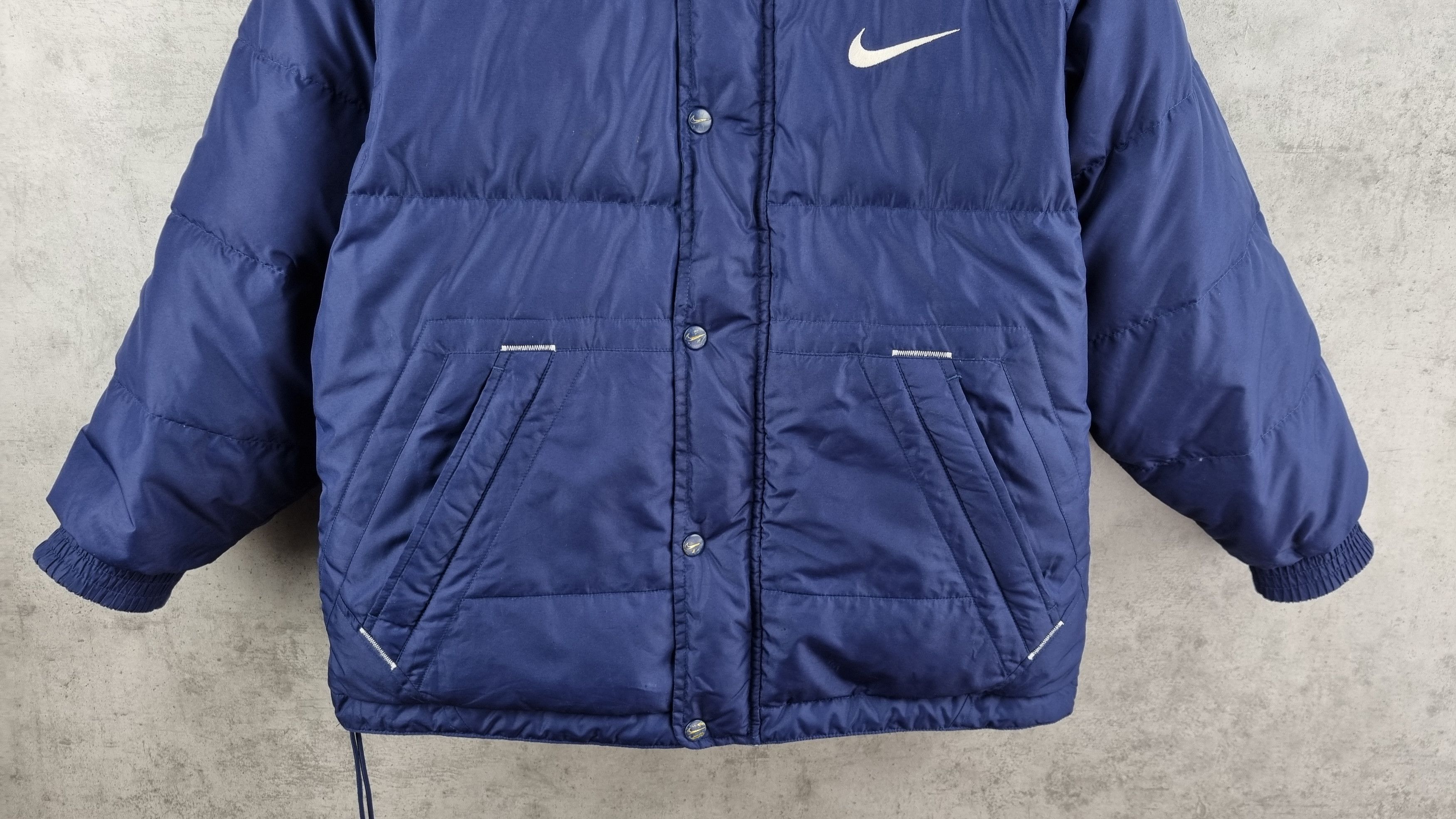 Nike × Vintage Rare size NIKE 90s Vintage Down Swoosh Jacket Puffer Size US S / EU 44-46 / 1 - 4 Thumbnail