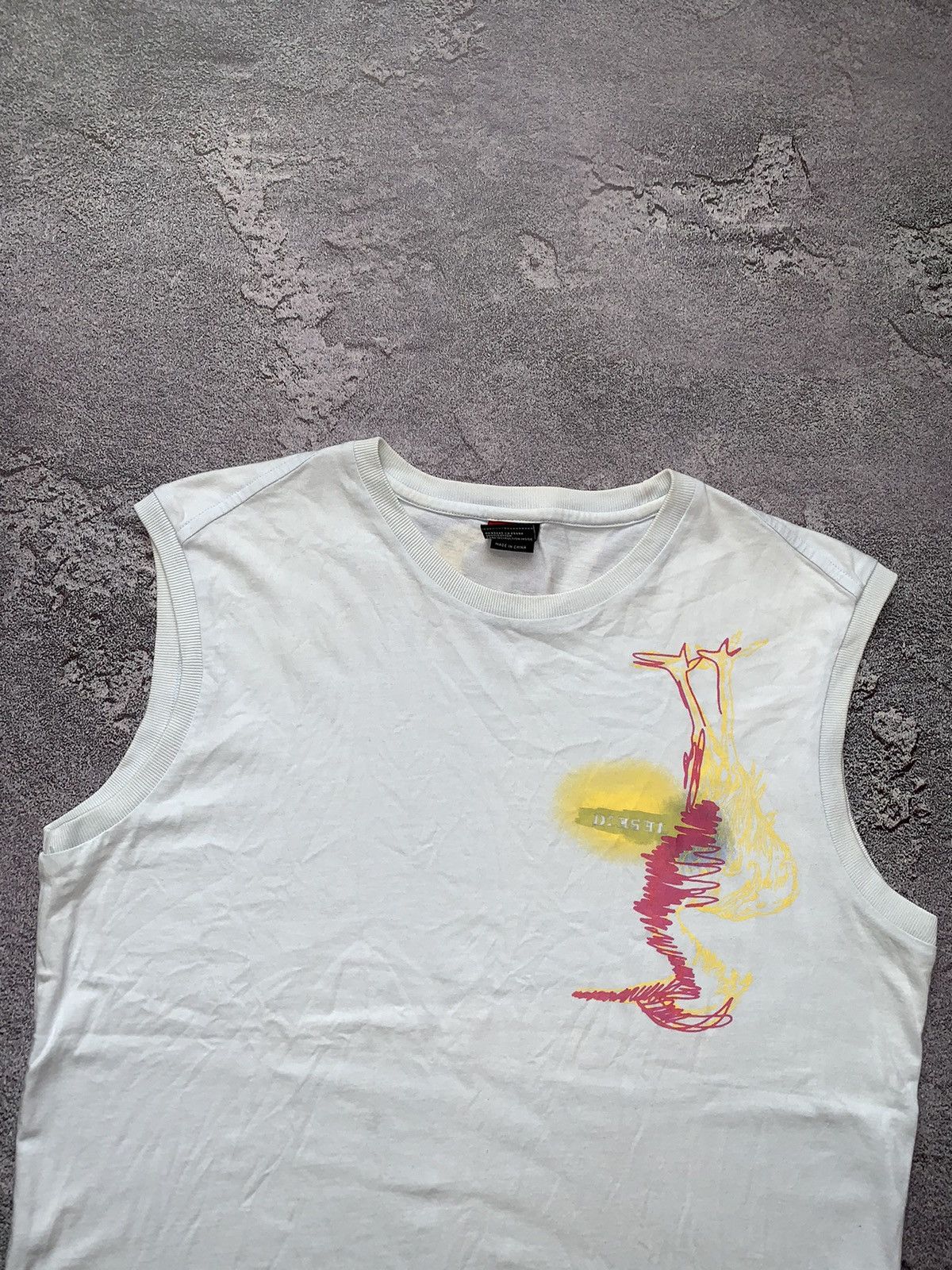 Diesel × Vintage Diesel L wm tank top tee T-shirt sleeveless polo strays logo Size L / US 10 / IT 46 - 14 Thumbnail