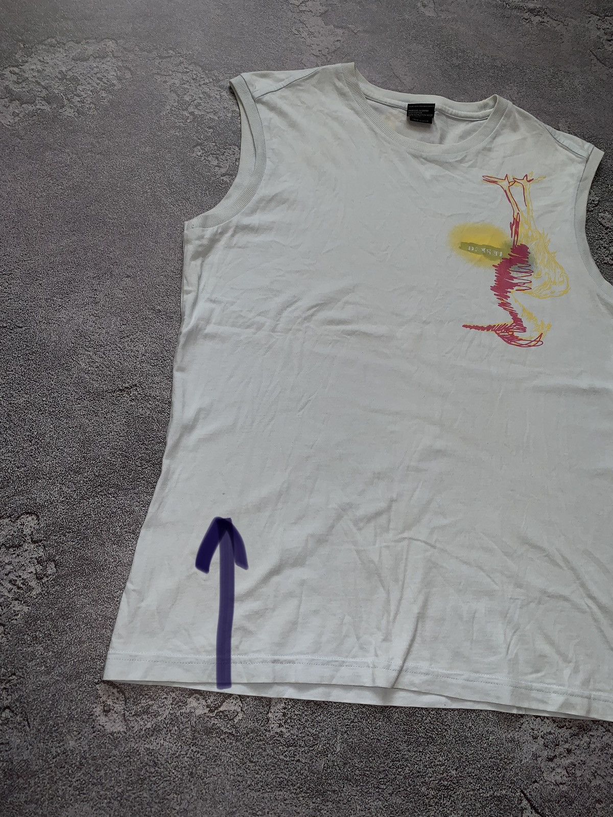 Diesel × Vintage Diesel L wm tank top tee T-shirt sleeveless polo strays logo Size L / US 10 / IT 46 - 17 Thumbnail