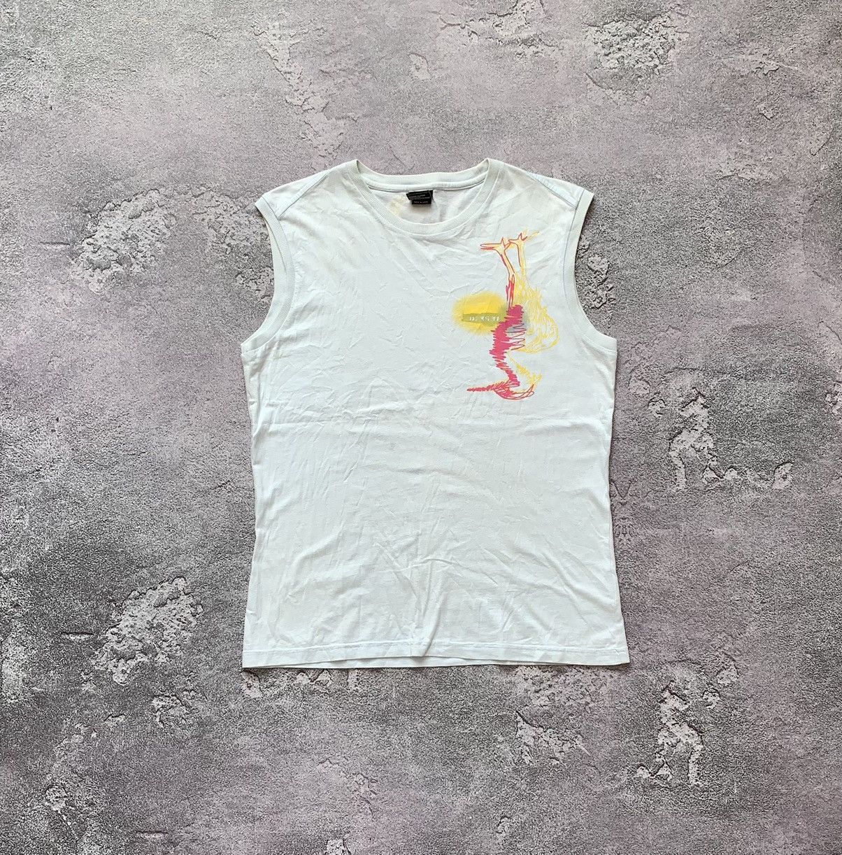 Diesel × Vintage Diesel L wm tank top tee T-shirt sleeveless polo strays logo Size L / US 10 / IT 46 - 13 Thumbnail
