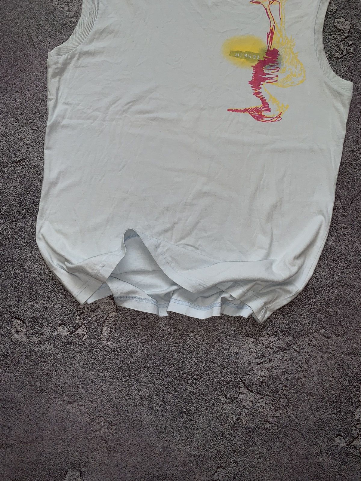 Diesel × Vintage Diesel L wm tank top tee T-shirt sleeveless polo strays logo Size L / US 10 / IT 46 - 2 Thumbnail