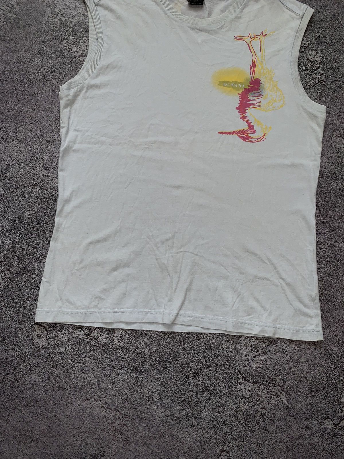 Diesel × Vintage Diesel L wm tank top tee T-shirt sleeveless polo strays logo Size L / US 10 / IT 46 - 15 Thumbnail