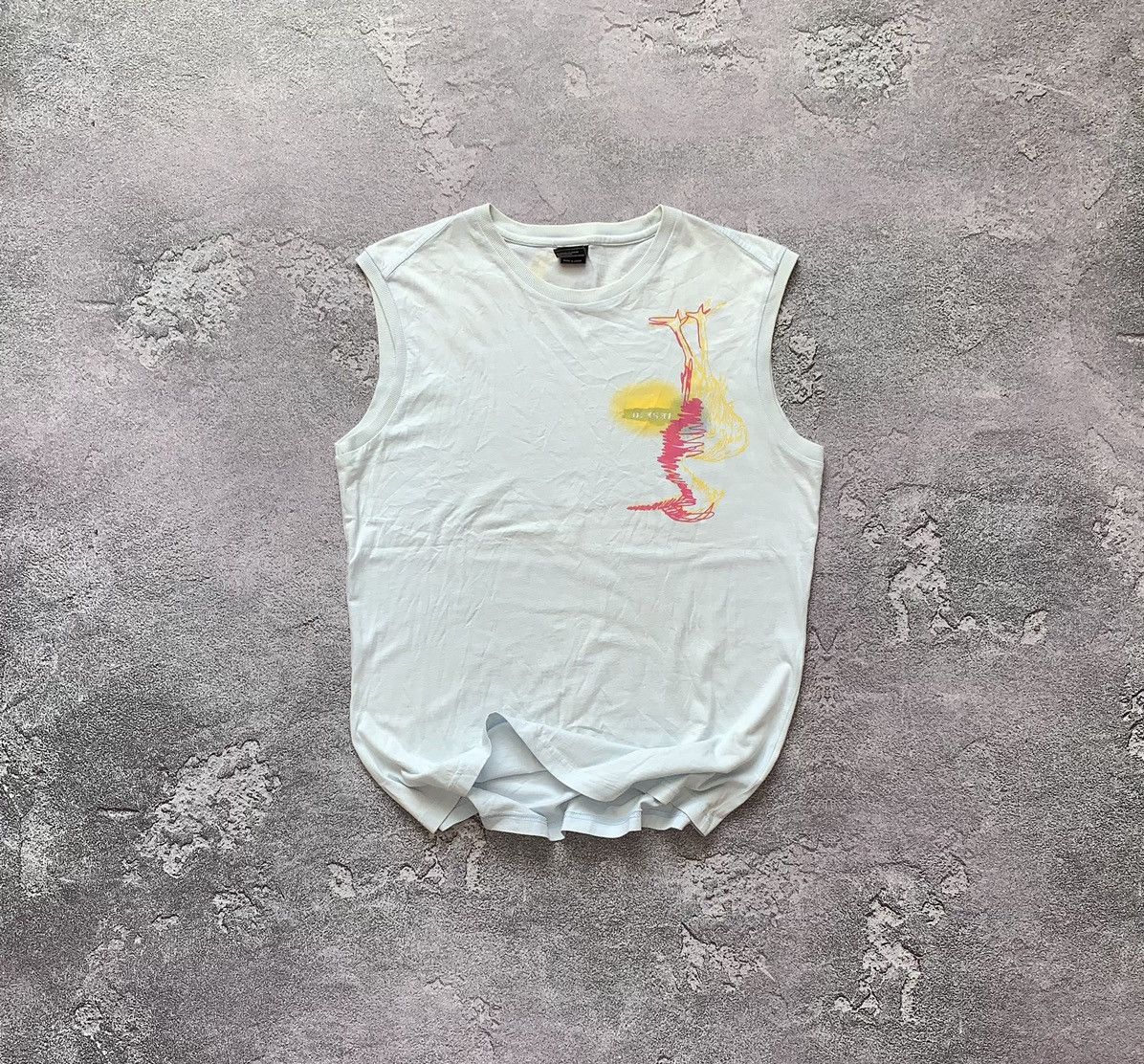 Diesel × Vintage Diesel L wm tank top tee T-shirt sleeveless polo strays logo Size L / US 10 / IT 46 - 1 Thumbnail