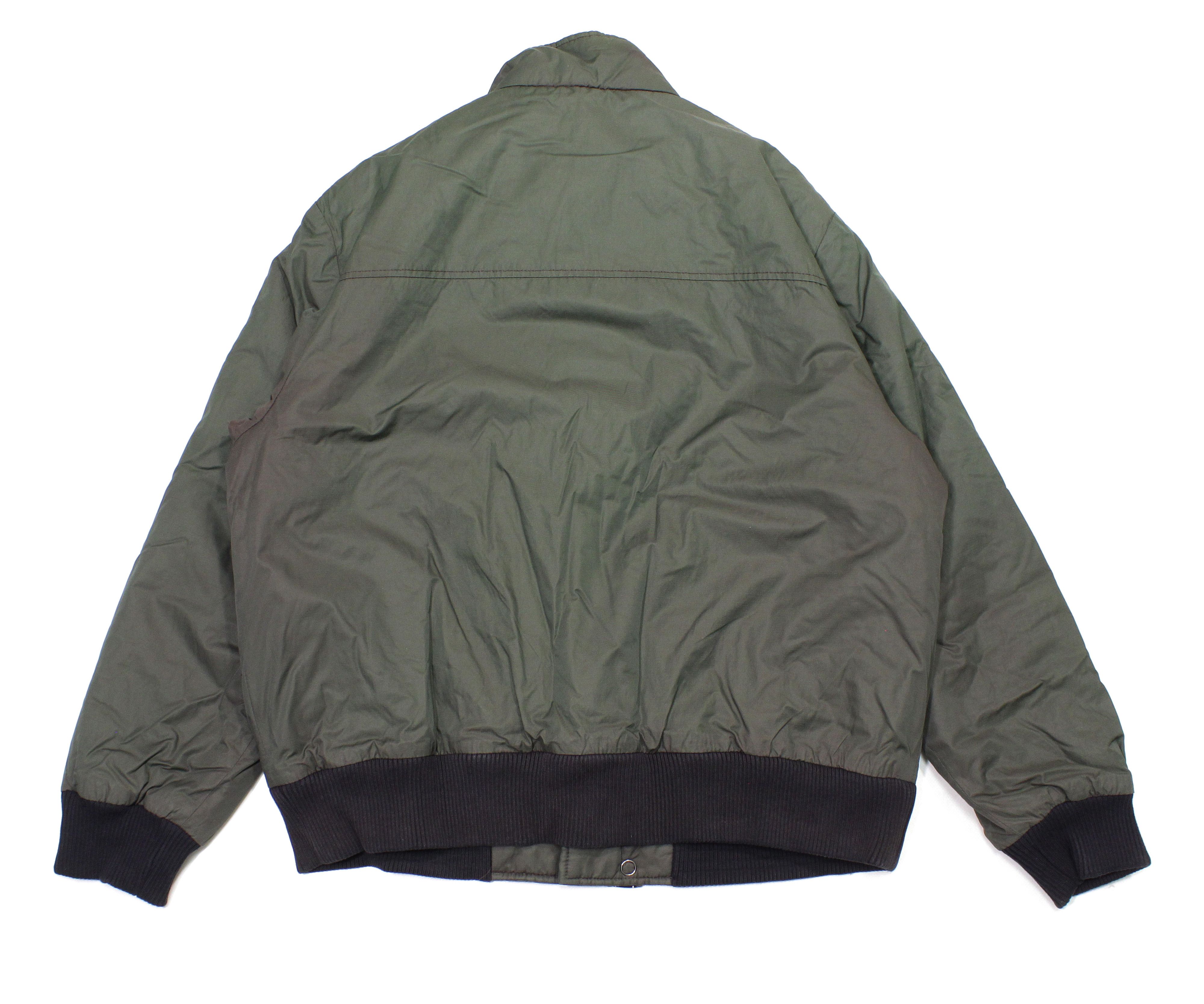 Yves Saint Laurent 90S YSL Logo Gradient Cotton Nylon Warm Jacket Vintage Size US L / EU 52-54 / 3 - 2 Thumbnail