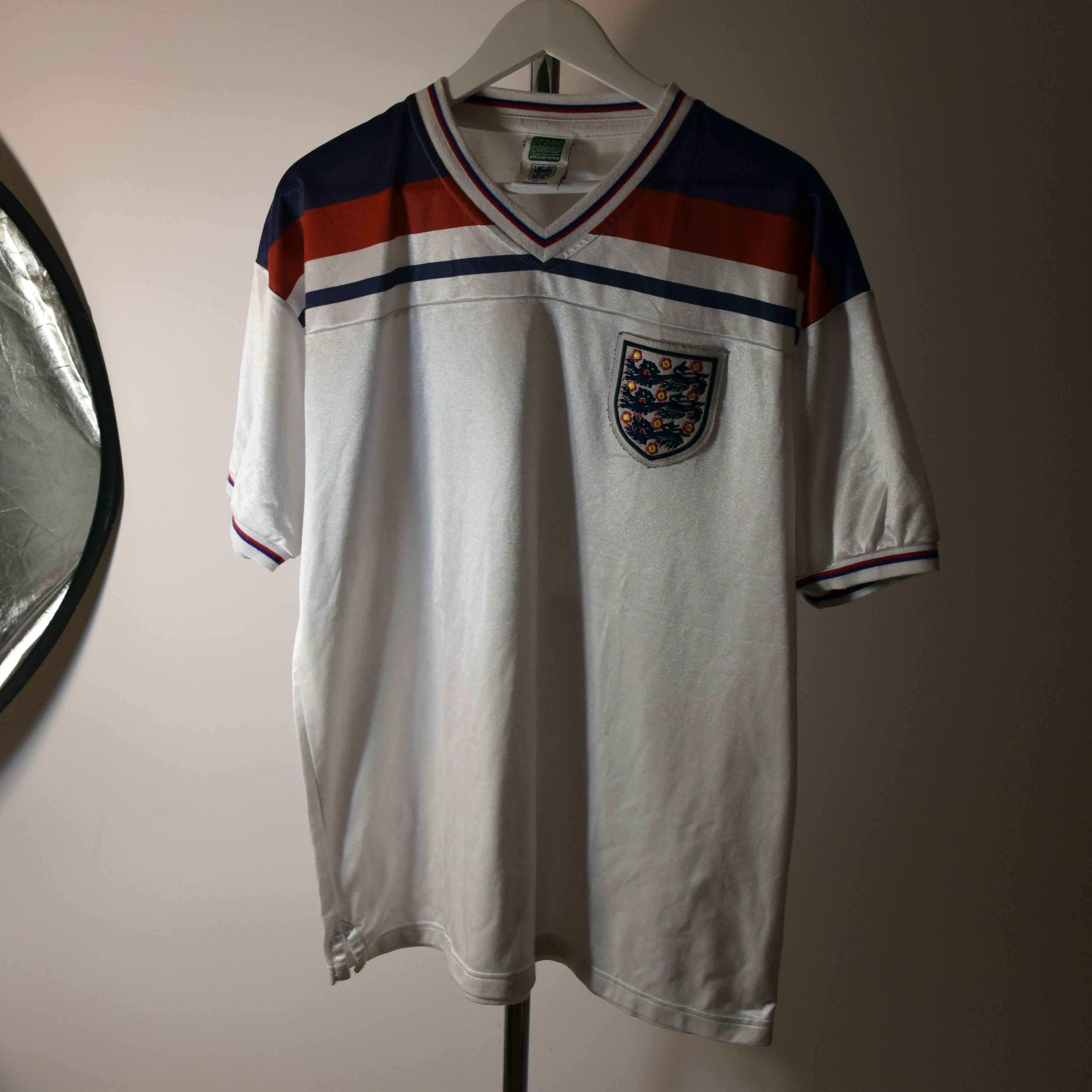 Vintage SCORE DRAW 90S VINTAGE HOME ENGLAND NATIONAL JERSEY UMBRO XL Size US XL / EU 56 / 4 - 1 Thumbnail