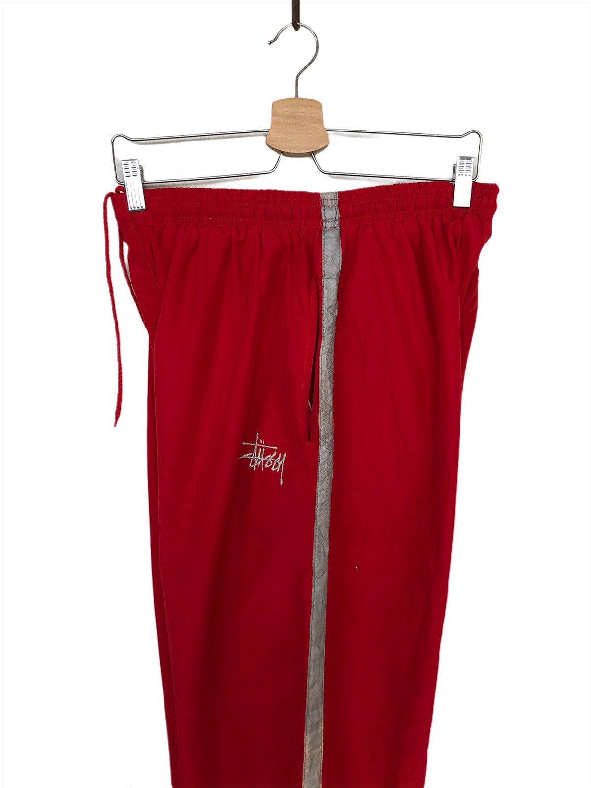 Stussy 90s Stussy 🇺🇸 Drawstring Zipper Hem Track Pants Size US 30 / EU 46 - 3 Thumbnail