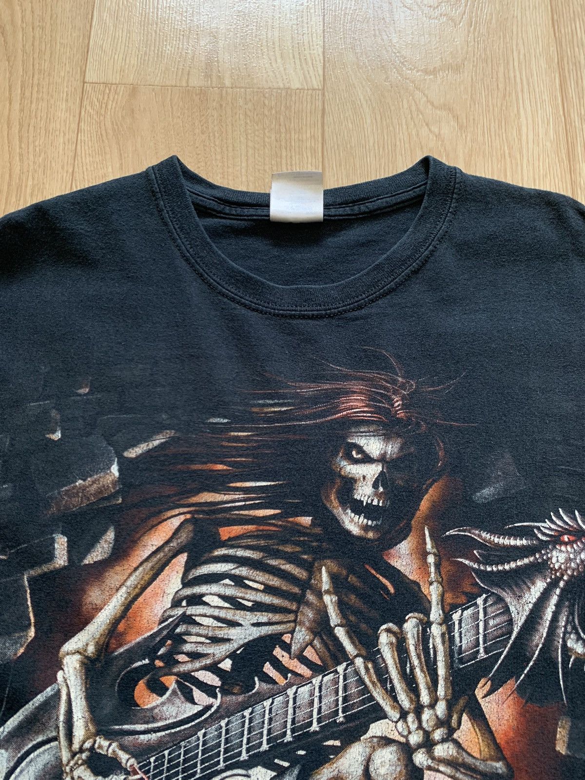 Band Tees Vintage 90s 666 Skulls Rock Out Vamp Dead Face Horror Tee Size US L / EU 52-54 / 3 - 7 Thumbnail