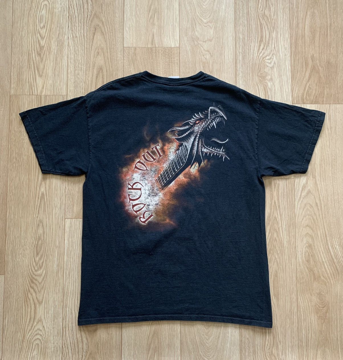 Band Tees Vintage 90s 666 Skulls Rock Out Vamp Dead Face Horror Tee Size US L / EU 52-54 / 3 - 9 Thumbnail