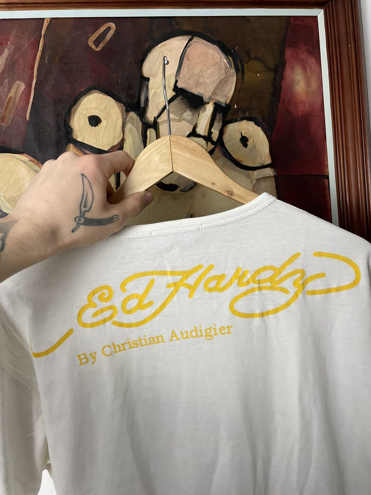 Christian Audigier Ed Hardy By Christian Audigier Vintage Y2k Cards Tattoo Tee Size US L / EU 52-54 / 3 - 2 Thumbnail