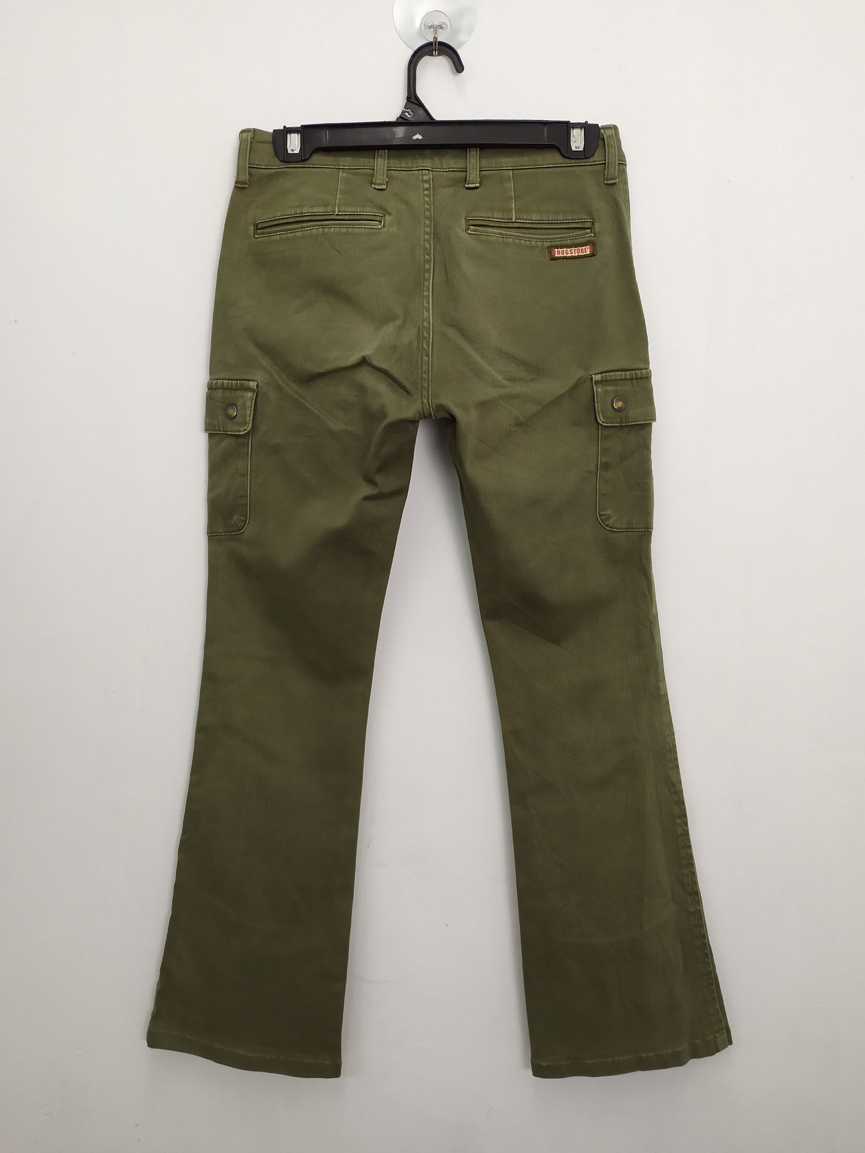 Japanese Brand DRUG STORE'S FLARED CARGO PANTS Size US 26 / EU 42 - 9 Thumbnail