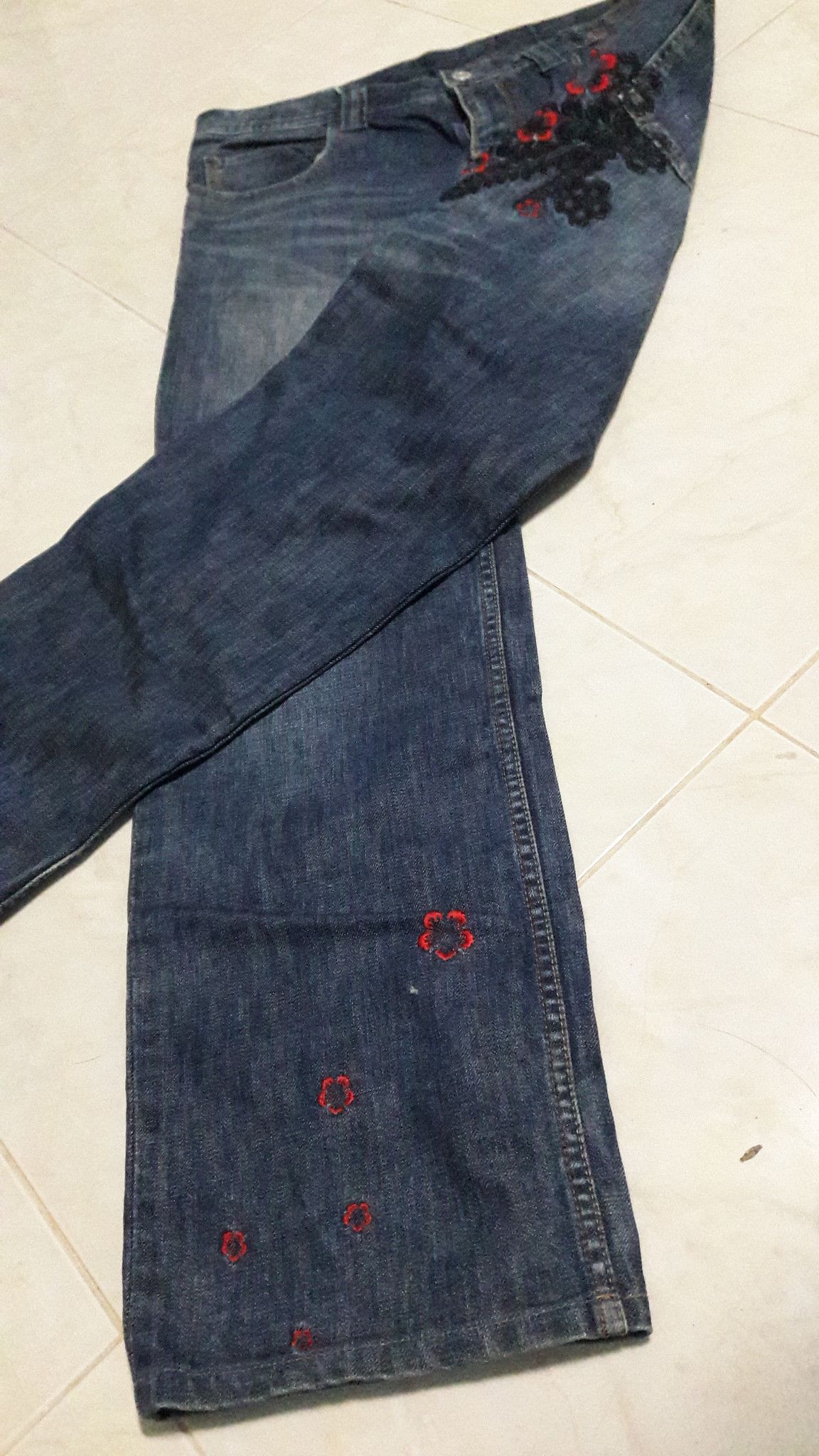 Japanese Brand Vintage TK Denim with Sakura embroidery sukajan Size US 36 / EU 52 - 7 Thumbnail