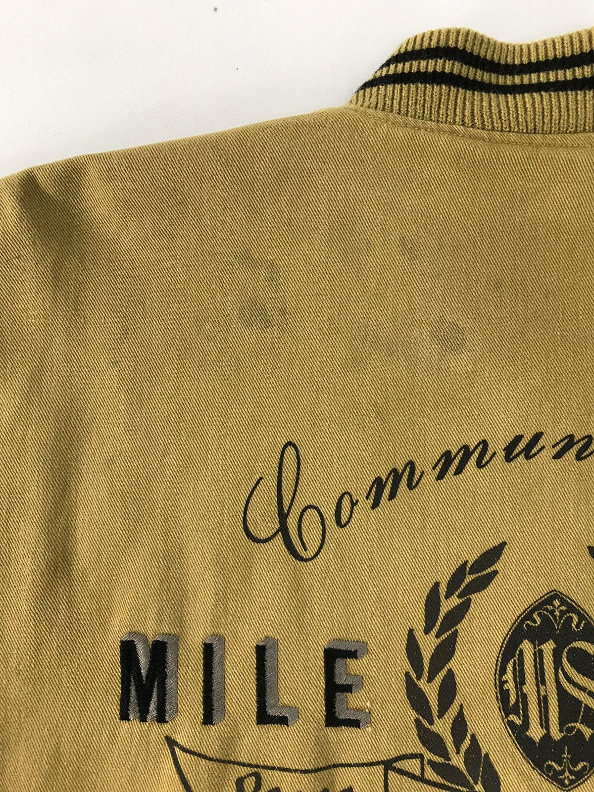 Japanese Brand Vintage Varsity Mile-Stone Jacket Snap Button Style Size US XL / EU 56 / 4 - 15 Thumbnail