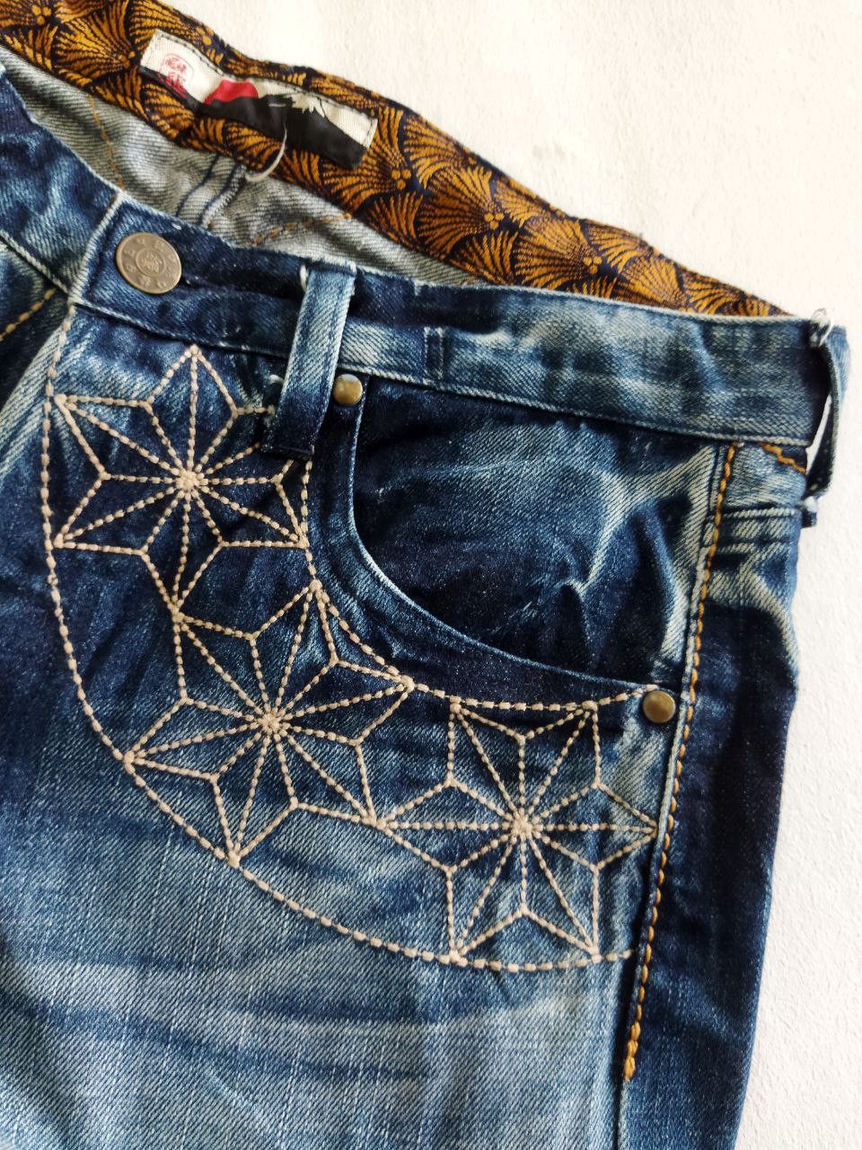 Japanese Brand Gemstone Japan Embroidery Jeans Size US 30 / EU 46 - 9 Thumbnail