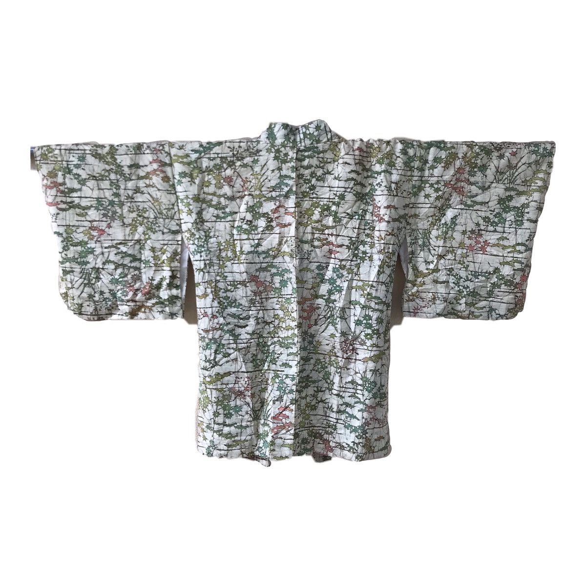 Japanese Brand Vintage silk Haori cardigan jacket Floral Size US L / EU 52-54 / 3 - 2 Thumbnail