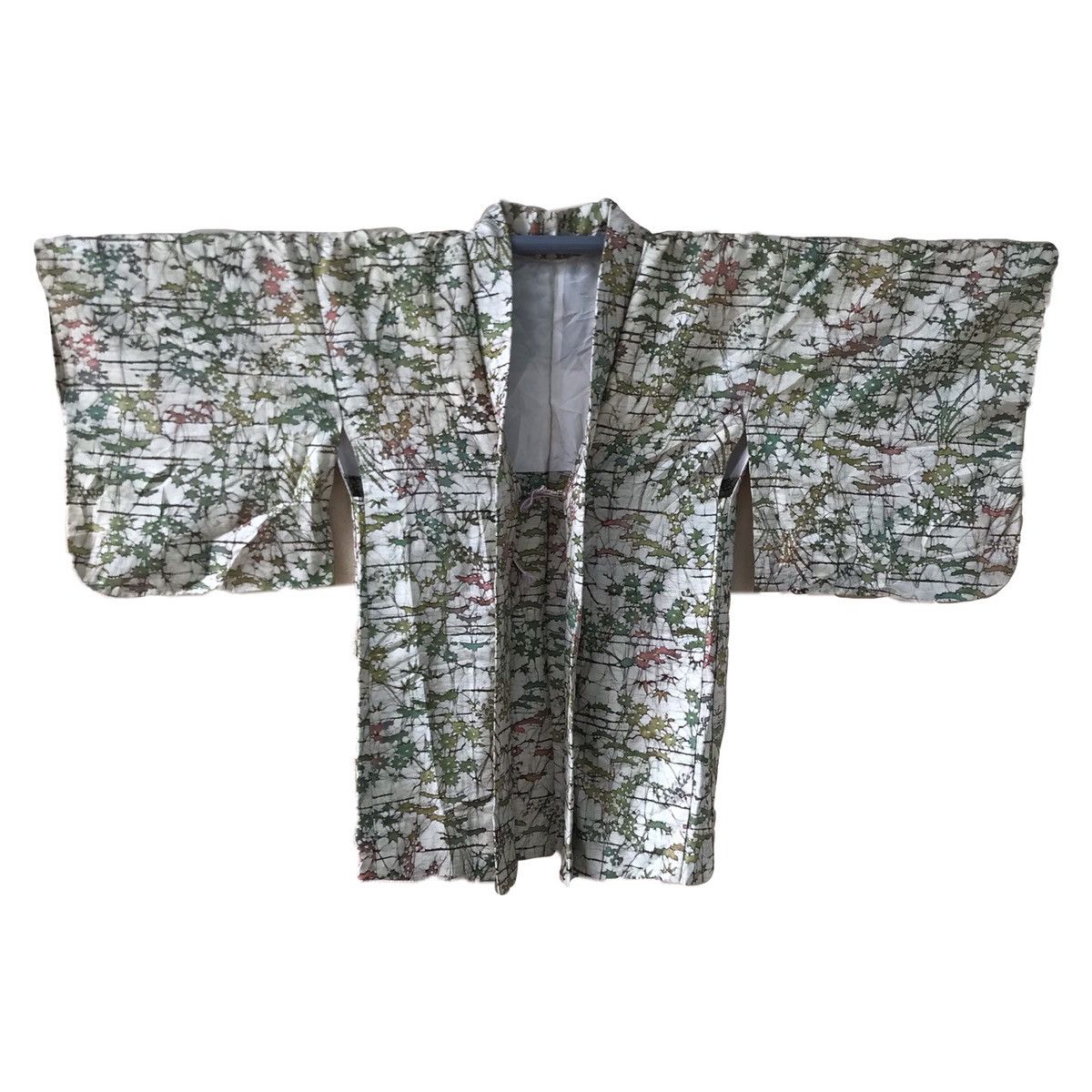 Japanese Brand Vintage silk Haori cardigan jacket Floral Size US L / EU 52-54 / 3 - 1 Thumbnail
