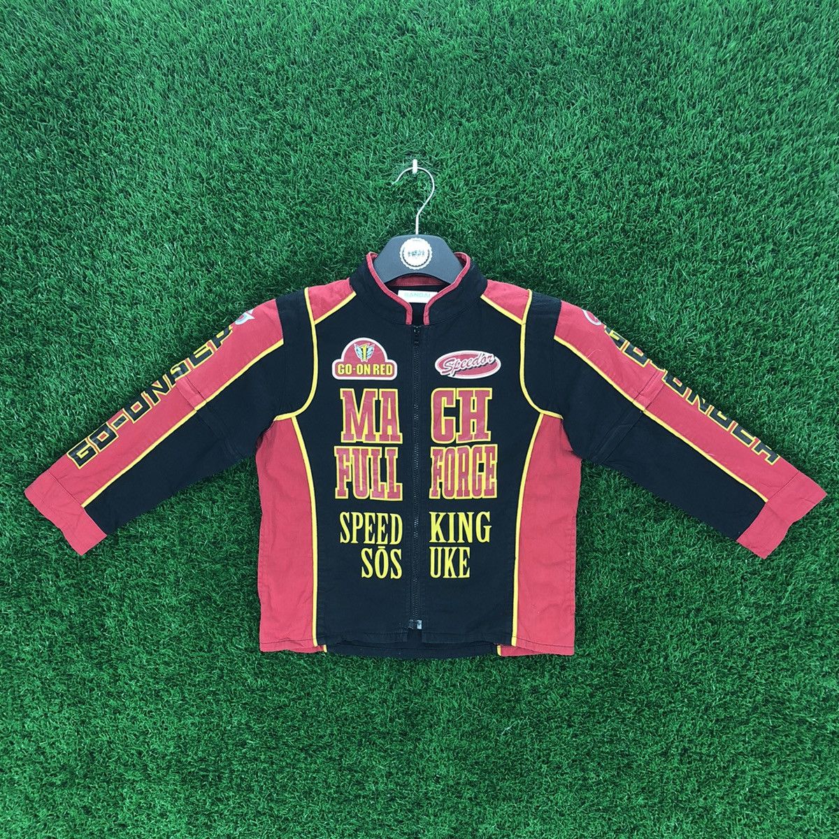 Anime × Japanese Brand Vintage Bandai GO-ON-RED Zip up Shirts Longsleeve Size US XXS / EU 40 - 1 Thumbnail