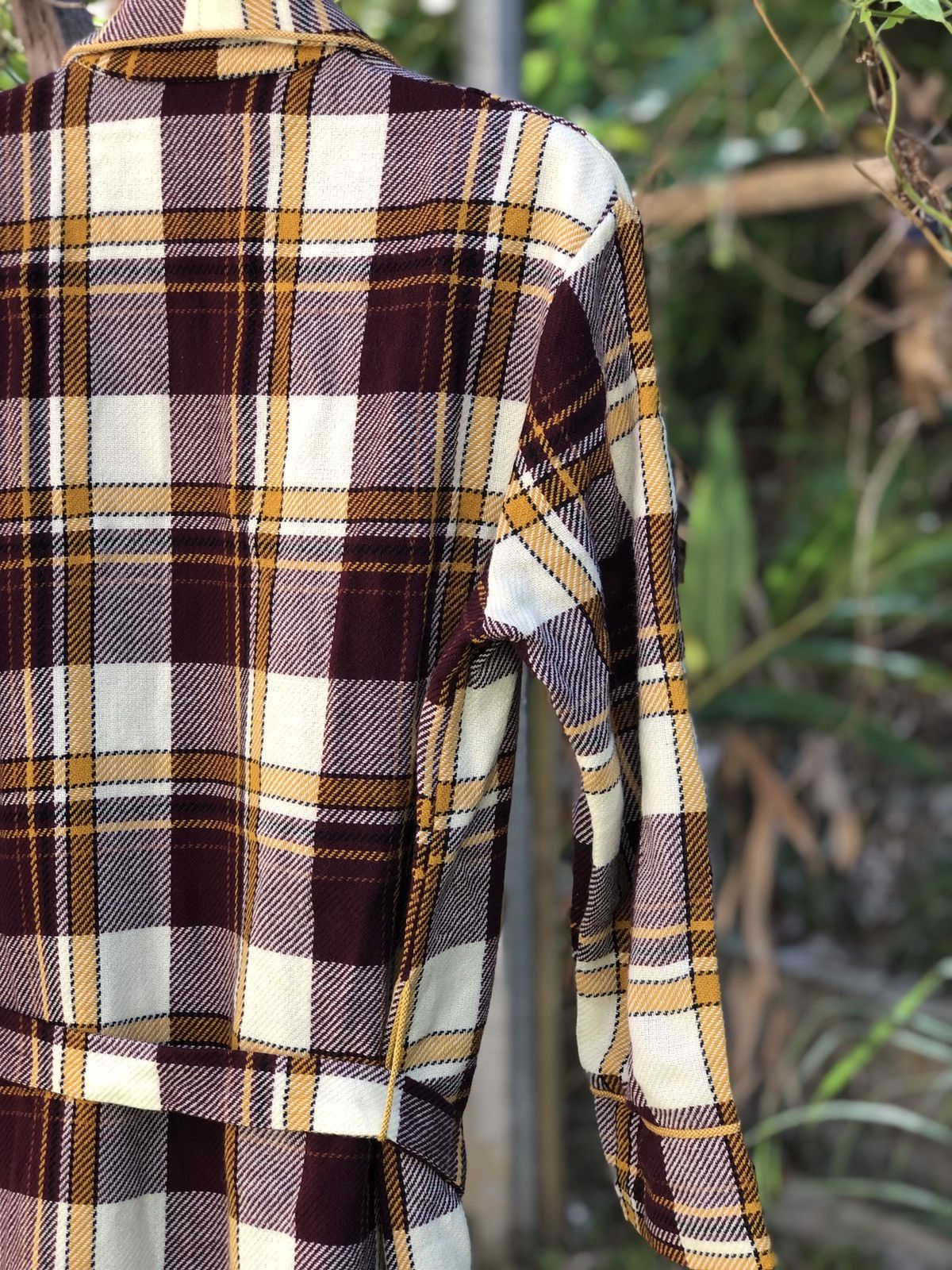 Japanese Brand Vintage 90's Bathrope/Nightwear Tartan Checkered Size US L / EU 52-54 / 3 - 7 Thumbnail