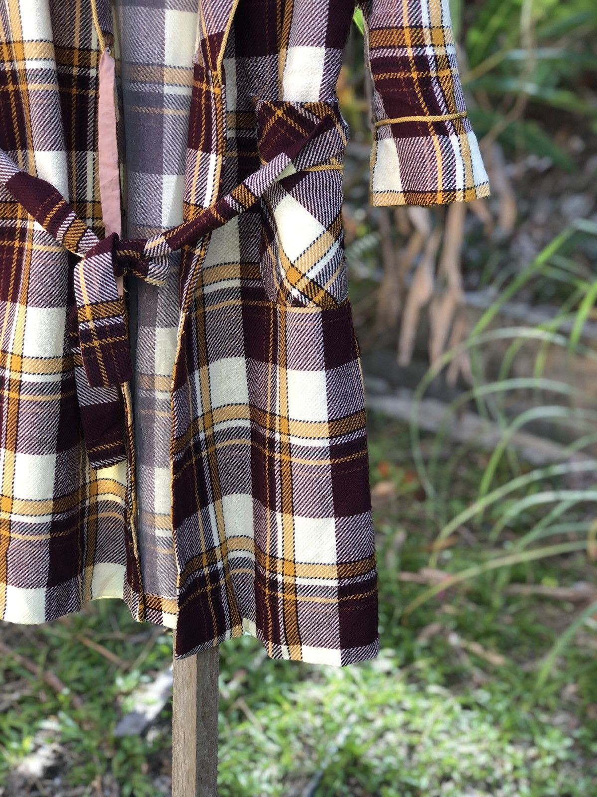 Japanese Brand Vintage 90's Bathrope/Nightwear Tartan Checkered Size US L / EU 52-54 / 3 - 4 Thumbnail