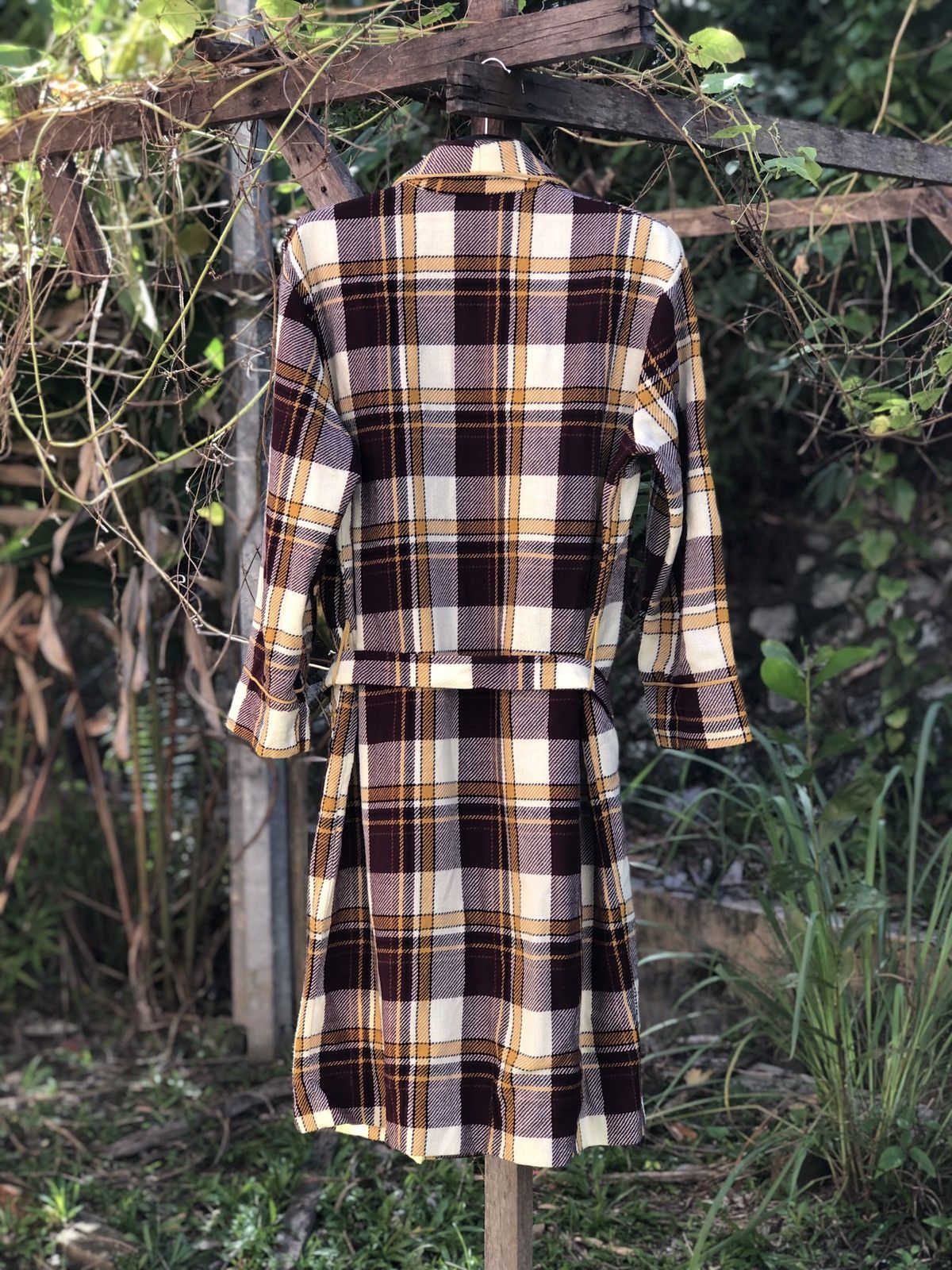 Japanese Brand Vintage 90's Bathrope/Nightwear Tartan Checkered Size US L / EU 52-54 / 3 - 6 Thumbnail