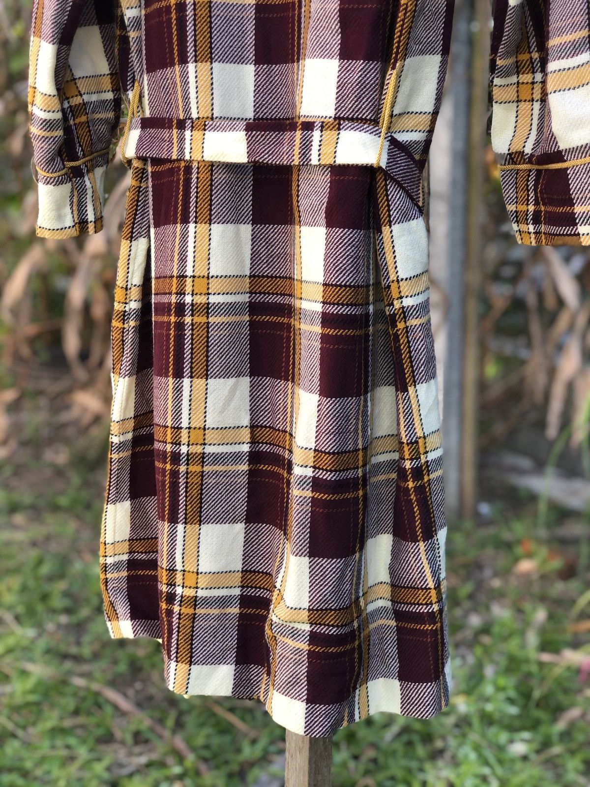 Japanese Brand Vintage 90's Bathrope/Nightwear Tartan Checkered Size US L / EU 52-54 / 3 - 8 Thumbnail
