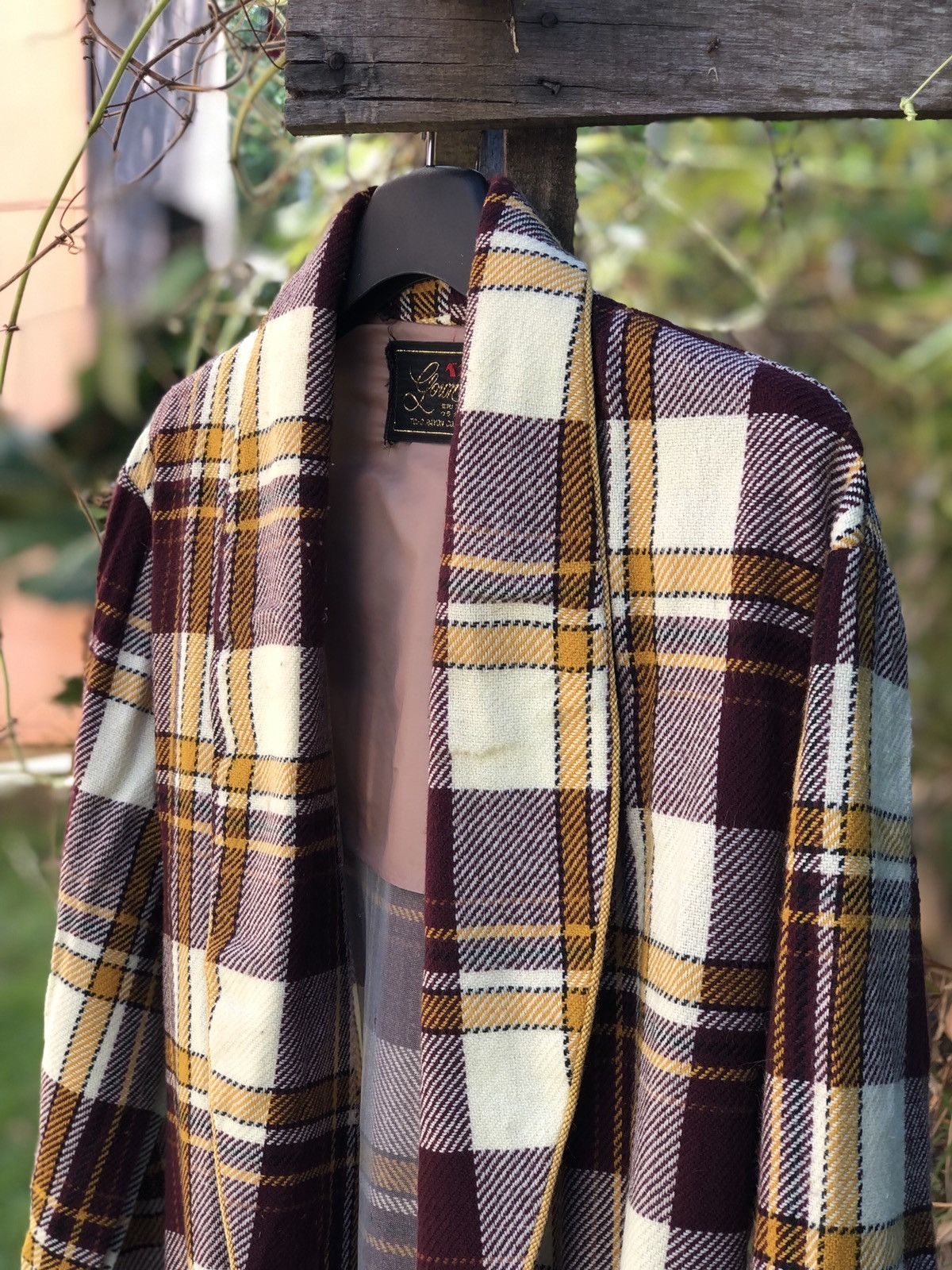 Japanese Brand Vintage 90's Bathrope/Nightwear Tartan Checkered Size US L / EU 52-54 / 3 - 5 Thumbnail