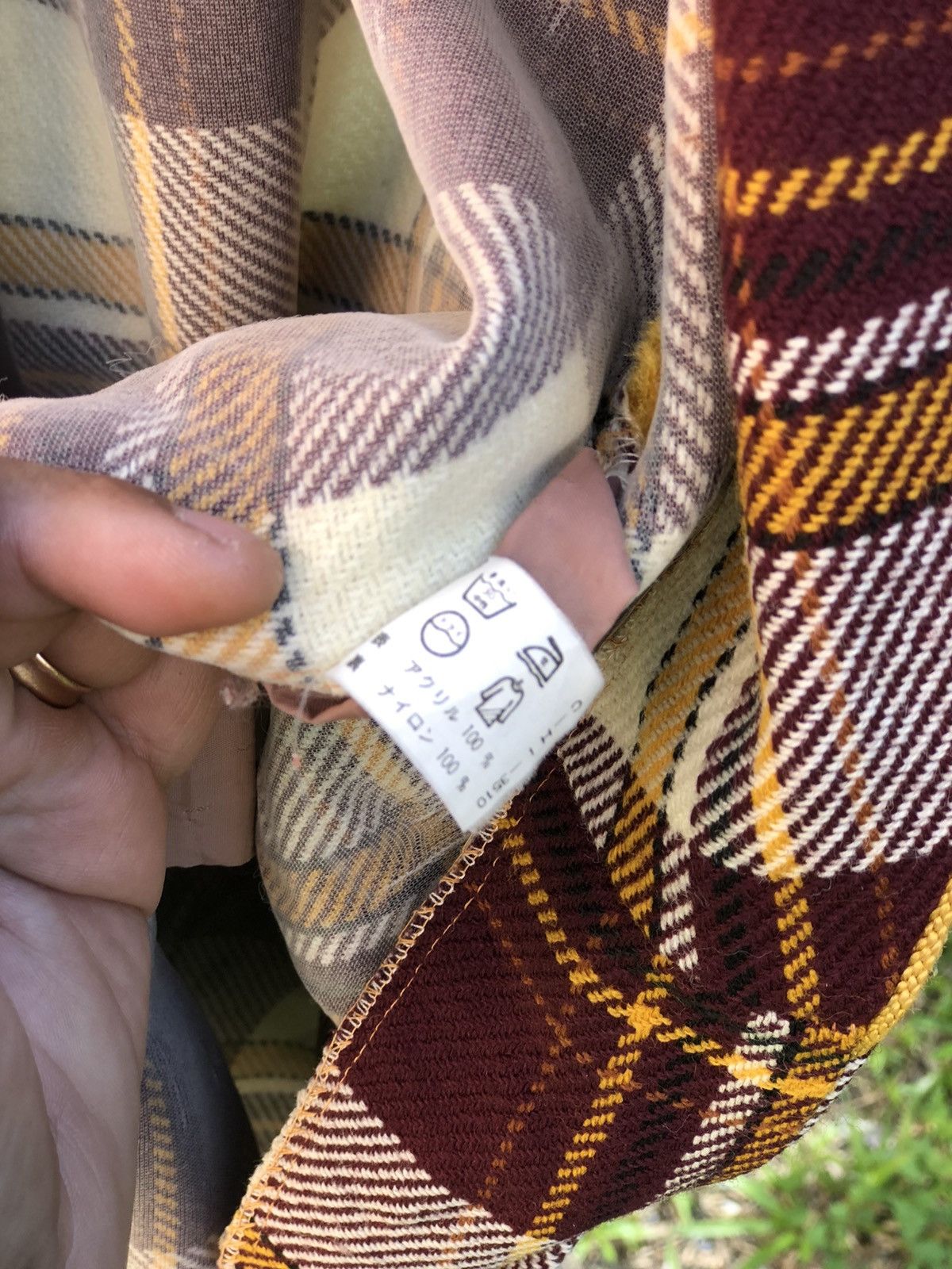 Japanese Brand Vintage 90's Bathrope/Nightwear Tartan Checkered Size US L / EU 52-54 / 3 - 12 Thumbnail