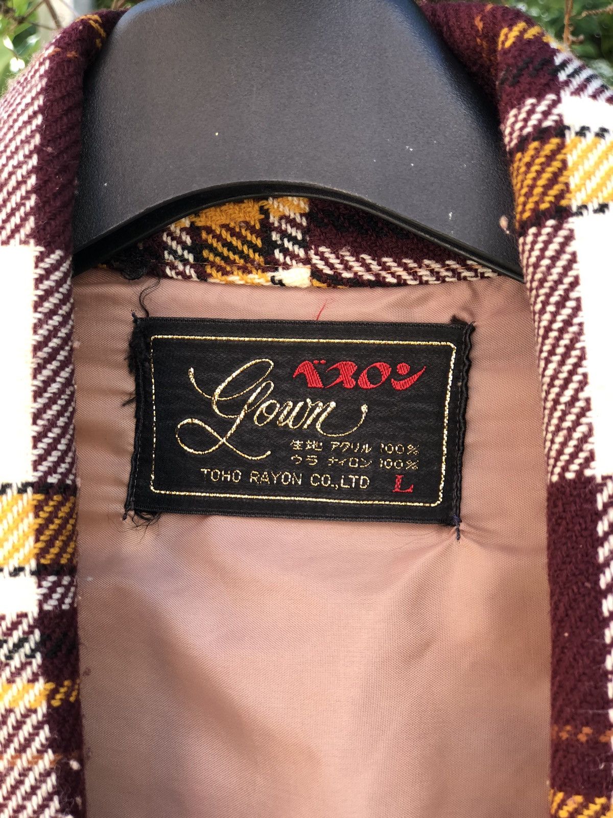 Japanese Brand Vintage 90's Bathrope/Nightwear Tartan Checkered Size US L / EU 52-54 / 3 - 11 Thumbnail
