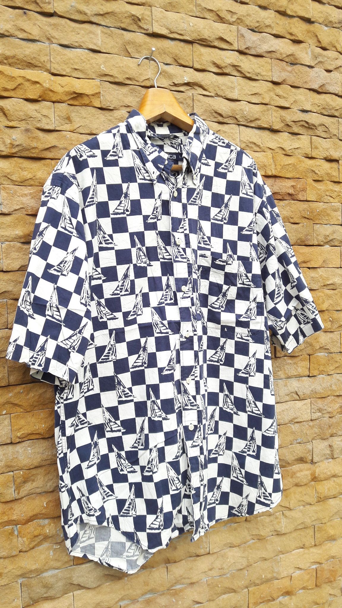 Nautica Vintage 90s Nautica single pocket overprint sportsfashion Size US XL / EU 56 / 4 - 3 Thumbnail