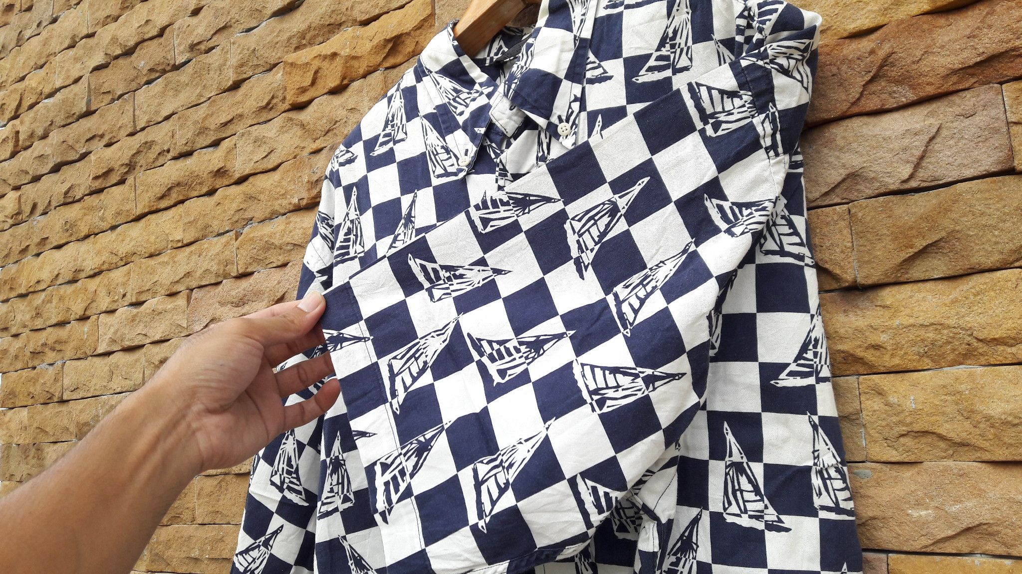 Nautica Vintage 90s Nautica single pocket overprint sportsfashion Size US XL / EU 56 / 4 - 2 Thumbnail