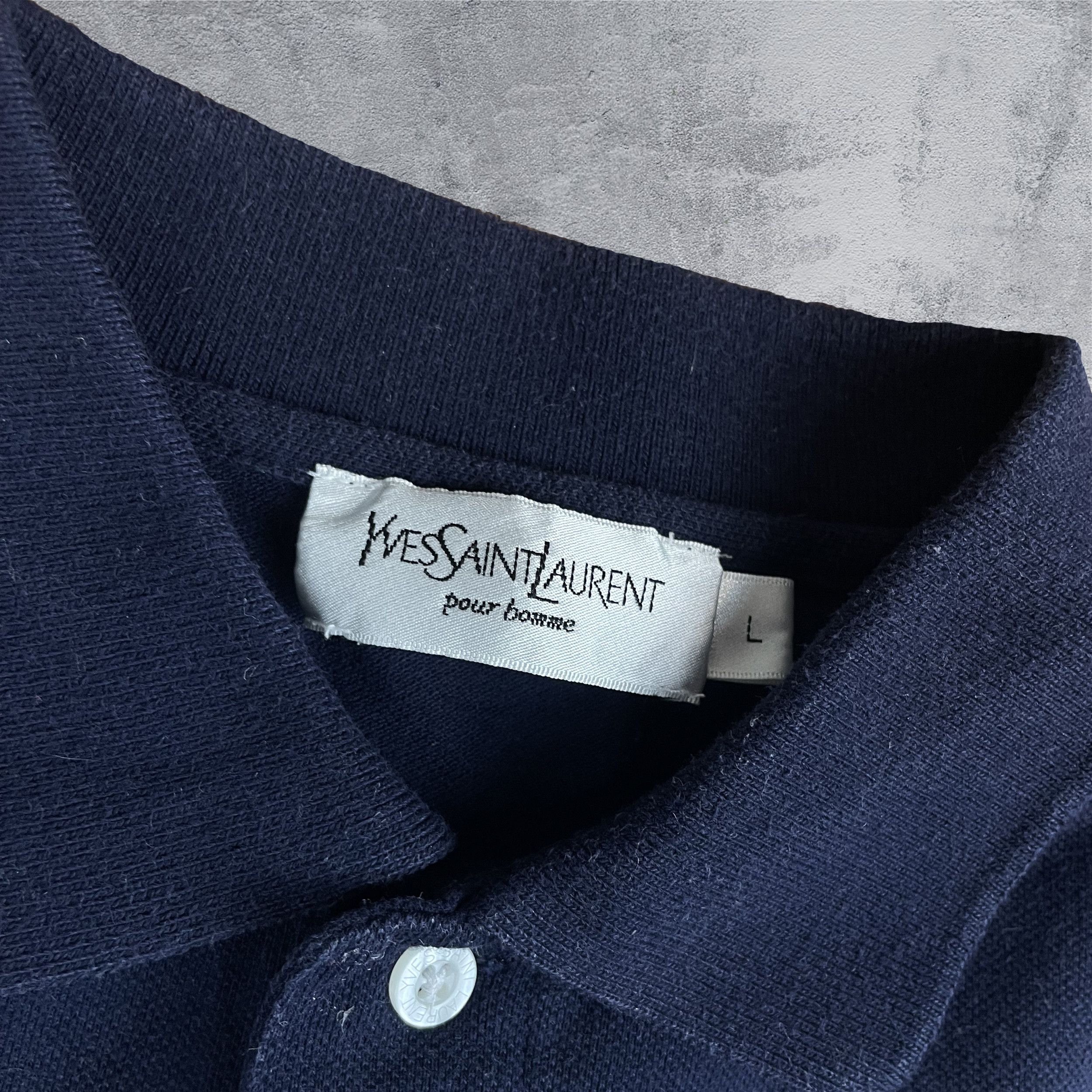 Vintage × Yves Saint Laurent Yves Saint Laurent Vintage Polo Shirt Size US M / EU 48-50 / 2 - 2 Thumbnail