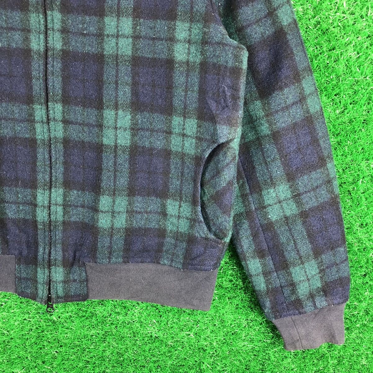 Japanese Brand Vintage Wool Bomber Jacket Style Tartan by Stopoverairline Size US M / EU 48-50 / 2 - 3 Thumbnail