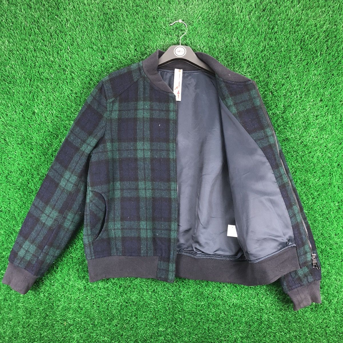 Japanese Brand Vintage Wool Bomber Jacket Style Tartan by Stopoverairline Size US M / EU 48-50 / 2 - 7 Thumbnail