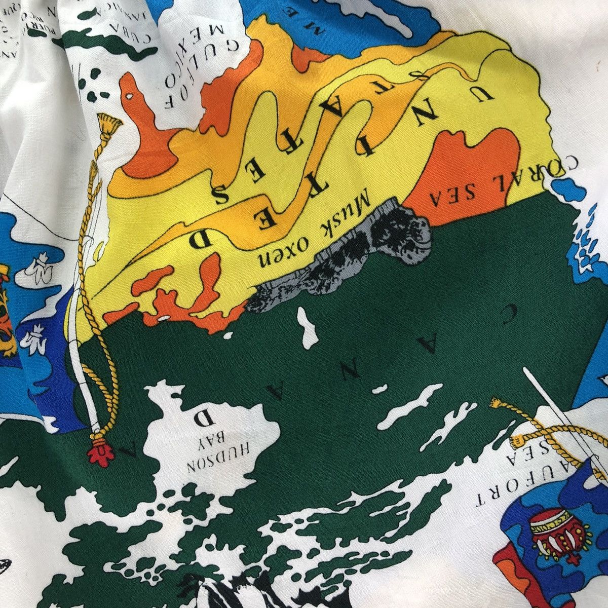 Vintage Vintage Short Pants Summer Fullprint World Maps Size US 30 / EU 46 - 9 Thumbnail