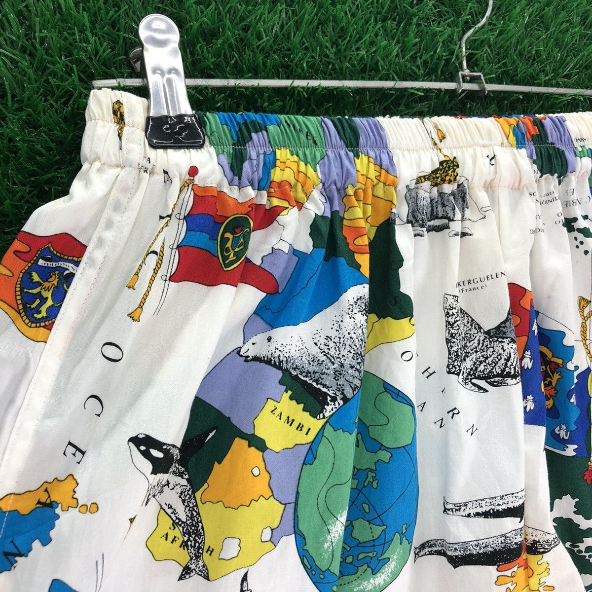 Vintage Vintage Short Pants Summer Fullprint World Maps Size US 30 / EU 46 - 5 Thumbnail