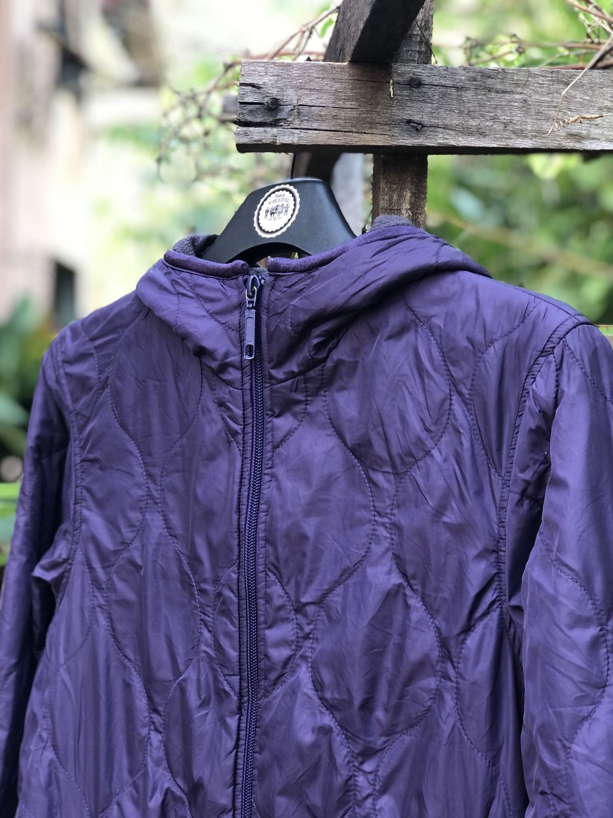 Uniqlo Uniqlo Purple Puffer Zipper Jacket Hoodie Size US S / EU 44-46 / 1 - 2 Thumbnail
