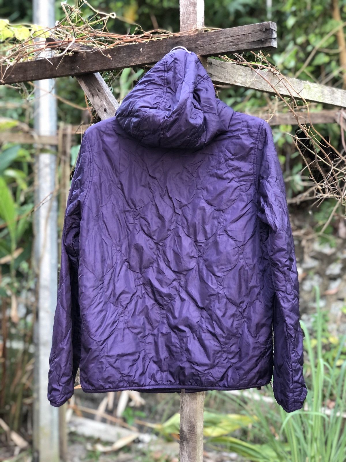 Uniqlo Uniqlo Purple Puffer Zipper Jacket Hoodie Size US S / EU 44-46 / 1 - 4 Thumbnail