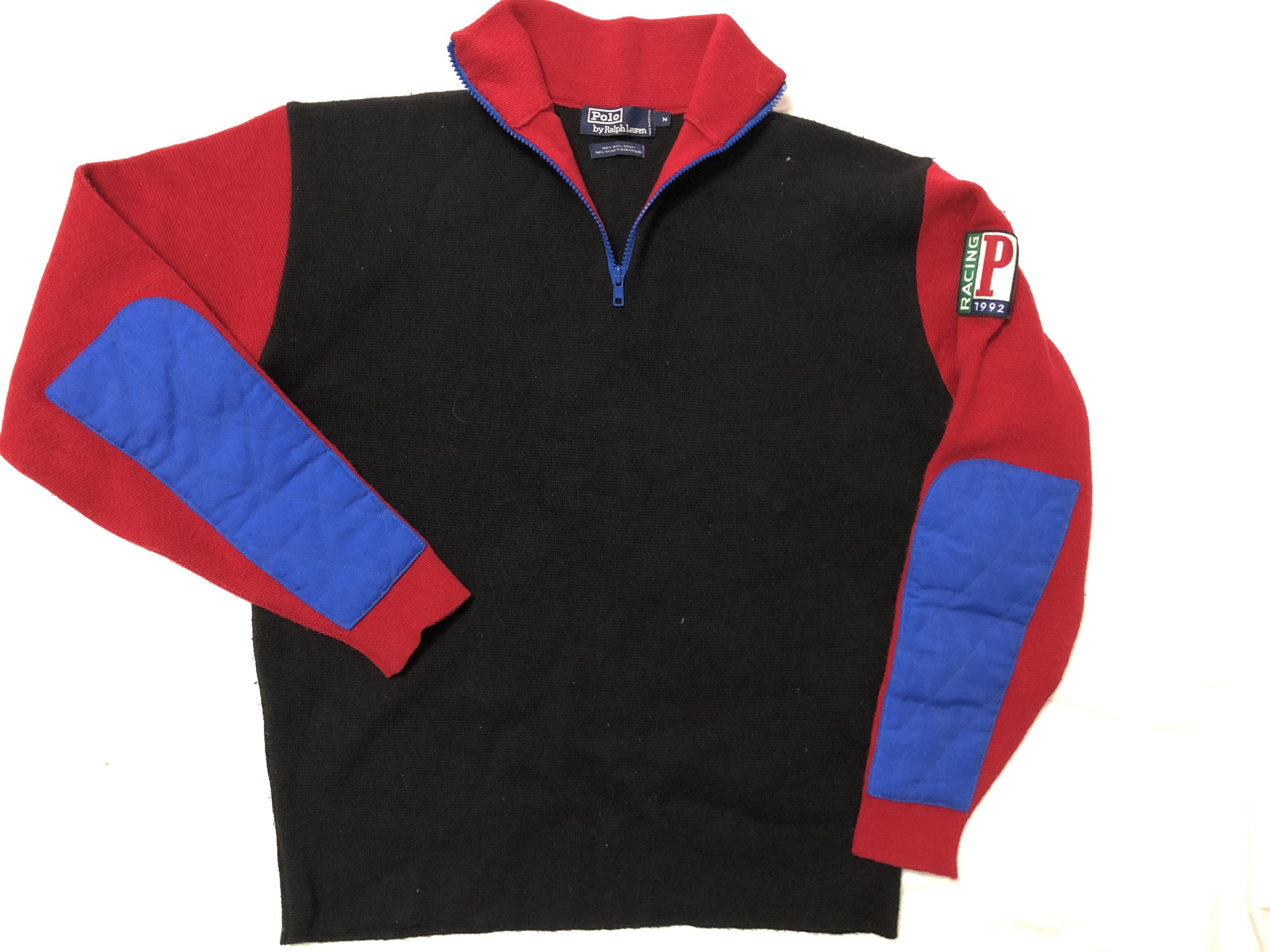 Vintage Polo Ralph Lauren P Racing Knit Medium