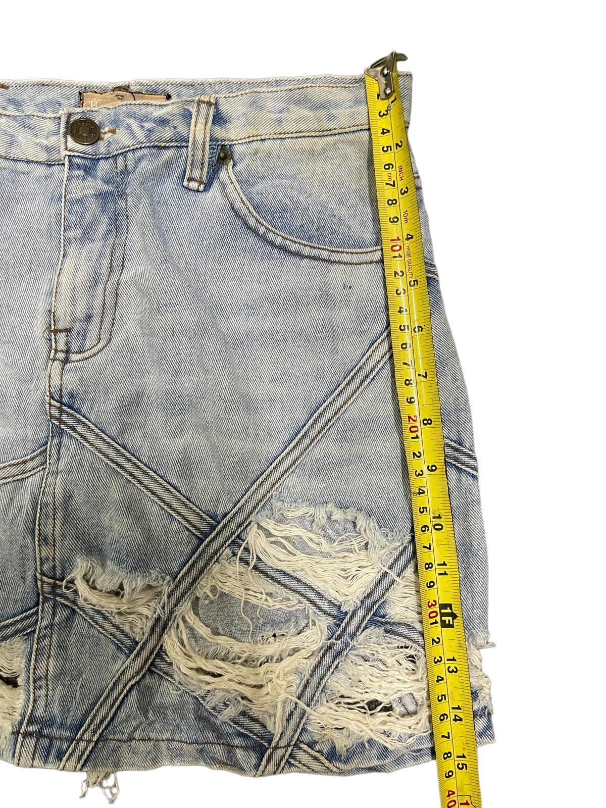 Other Vintage Japanese Brand Bondage Style Distressed Skirt Size 28" / US 6 / IT 42 - 10 Thumbnail