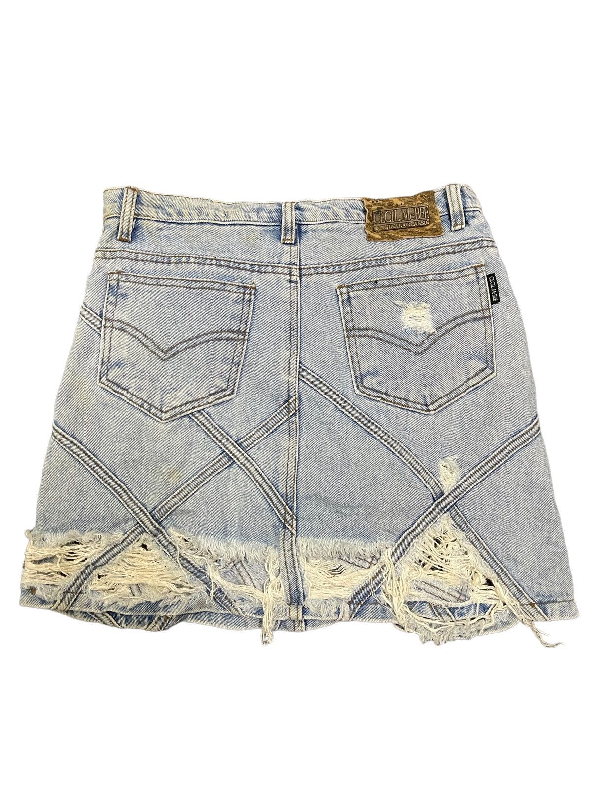 Other Vintage Japanese Brand Bondage Style Distressed Skirt Size 28" / US 6 / IT 42 - 2 Thumbnail