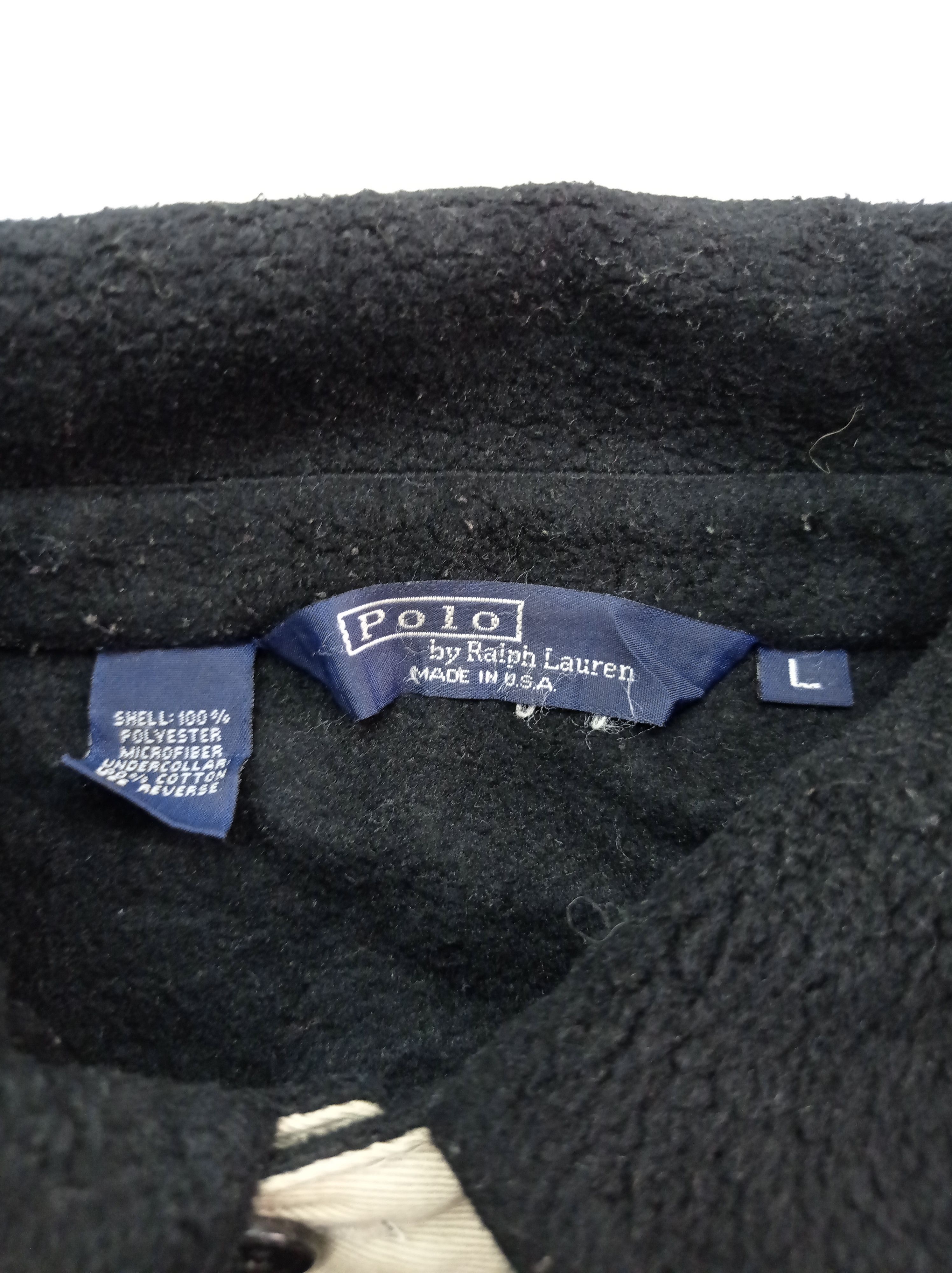Polo Ralph Lauren Vintage Polo Ralph Lauren Fleece Zipper Jacket Size US L / EU 52-54 / 3 - 3 Thumbnail