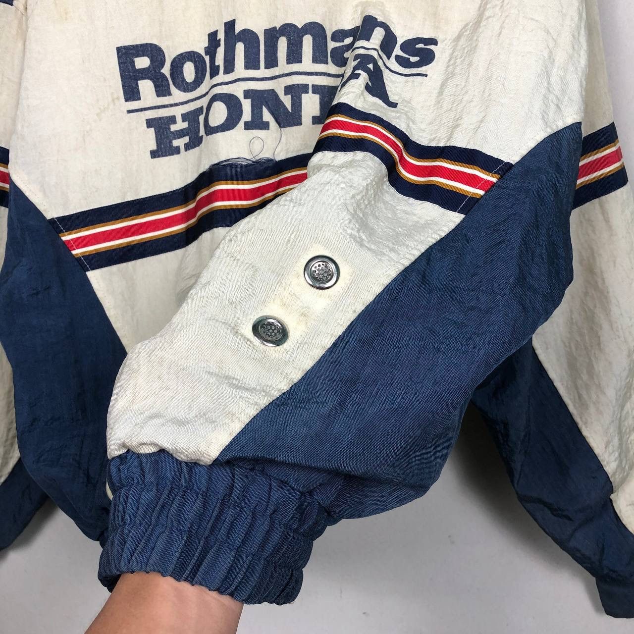 Honda Iconic 80s Rothmans Honda Racing Sweater Jacket Motorcycle Size US M / EU 48-50 / 2 - 16 Thumbnail