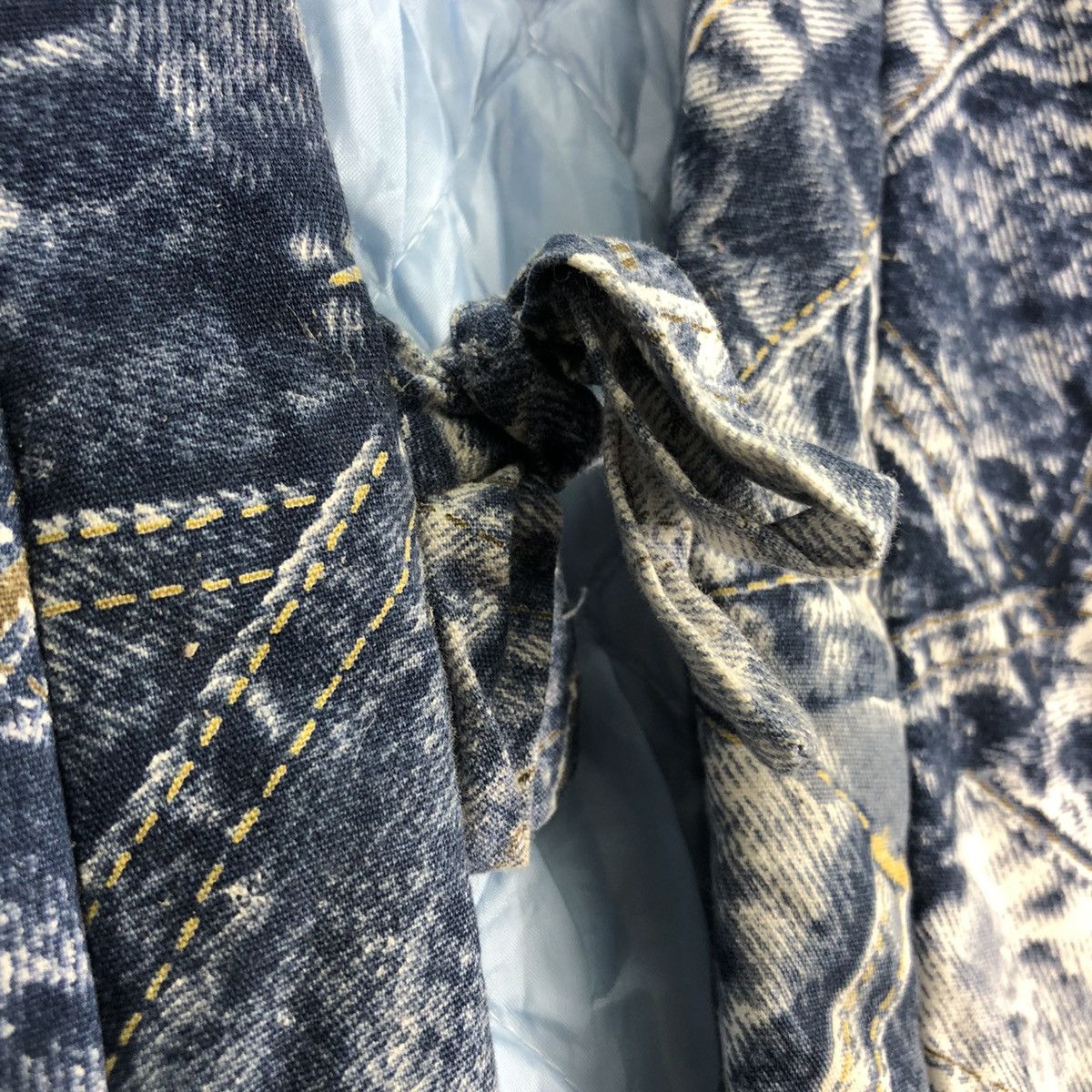 Vintage Vintage 90's Kimono Fullprint Denim Quilted Lining Size US S / EU 44-46 / 1 - 7 Thumbnail
