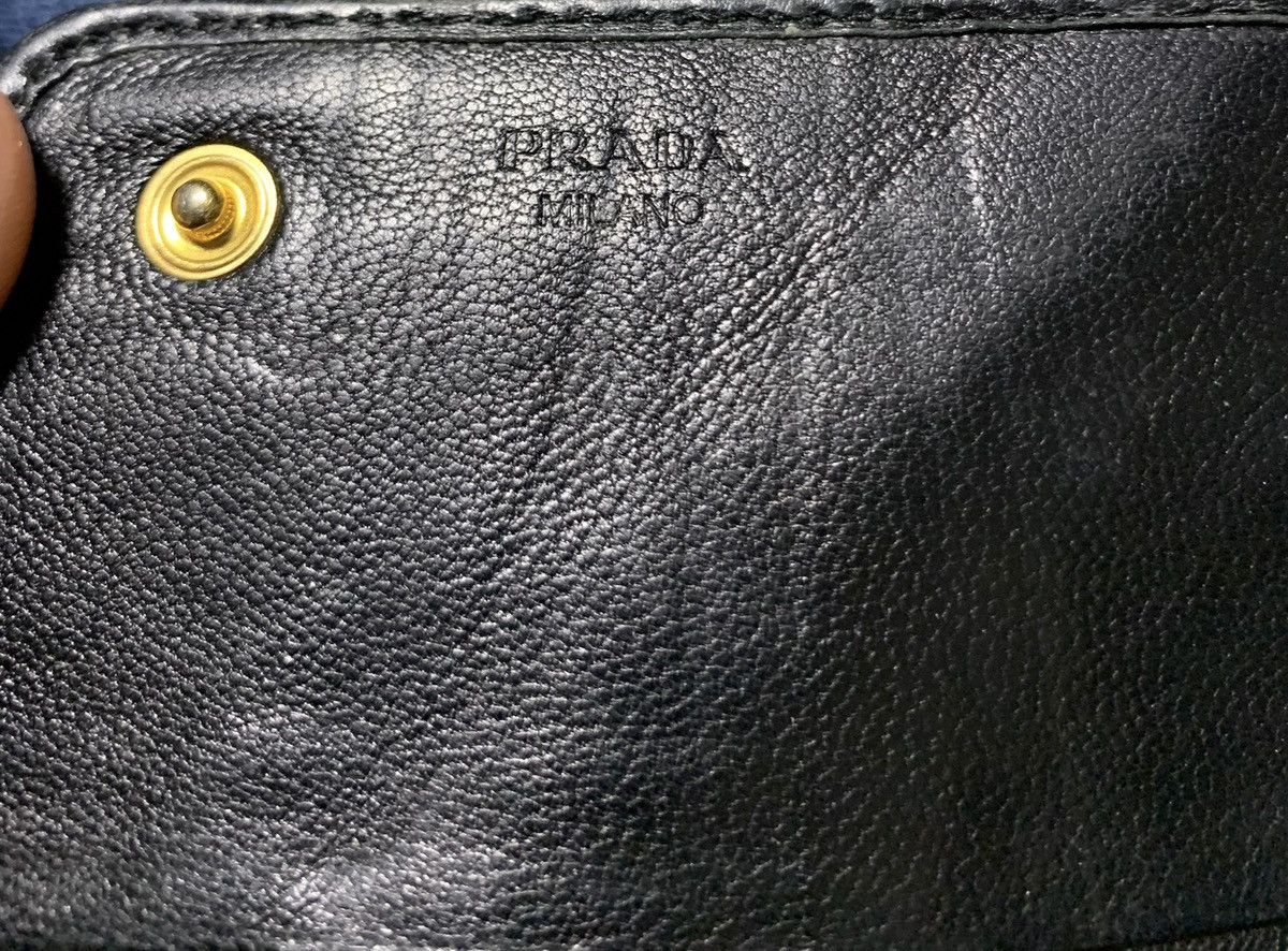 Prada Vintage Prada Nappa Gaufre Continental Bifold Leather Wallet Size ONE SIZE - 5 Thumbnail
