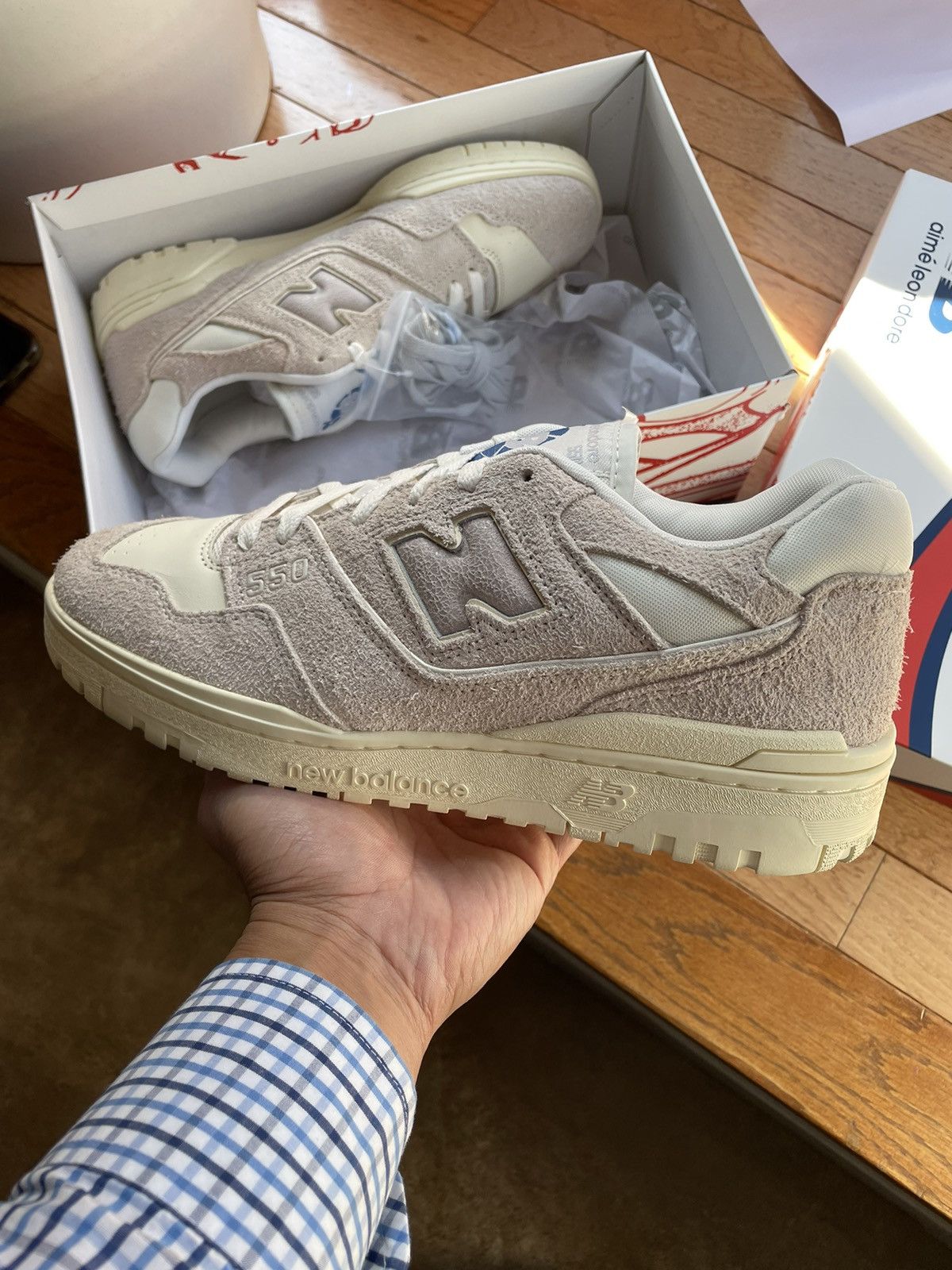 New Balance New balance X Aim Leon Dore 550 Size US 9.5 / EU 42-43 - 1 Thumbnail