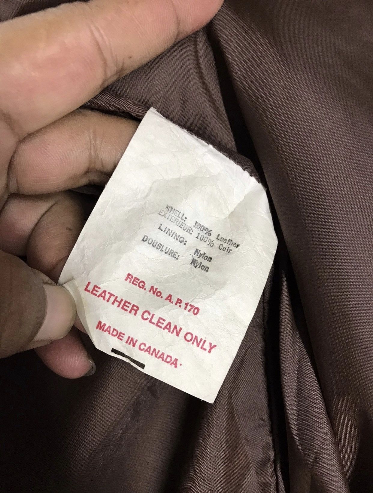 Sears × Vintage 🔥 Sears The Men’s Store Pour Homme Brown Leather Jacket Size US M / EU 48-50 / 2 - 9 Thumbnail
