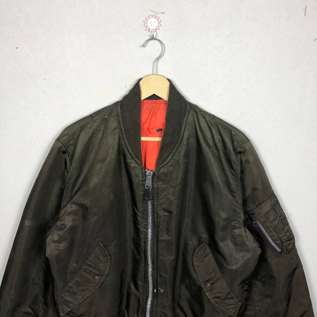 Army Of Me Vintage 80s USA Army Military Bomber Flight Jacket M Size US M / EU 48-50 / 2 - 3 Thumbnail