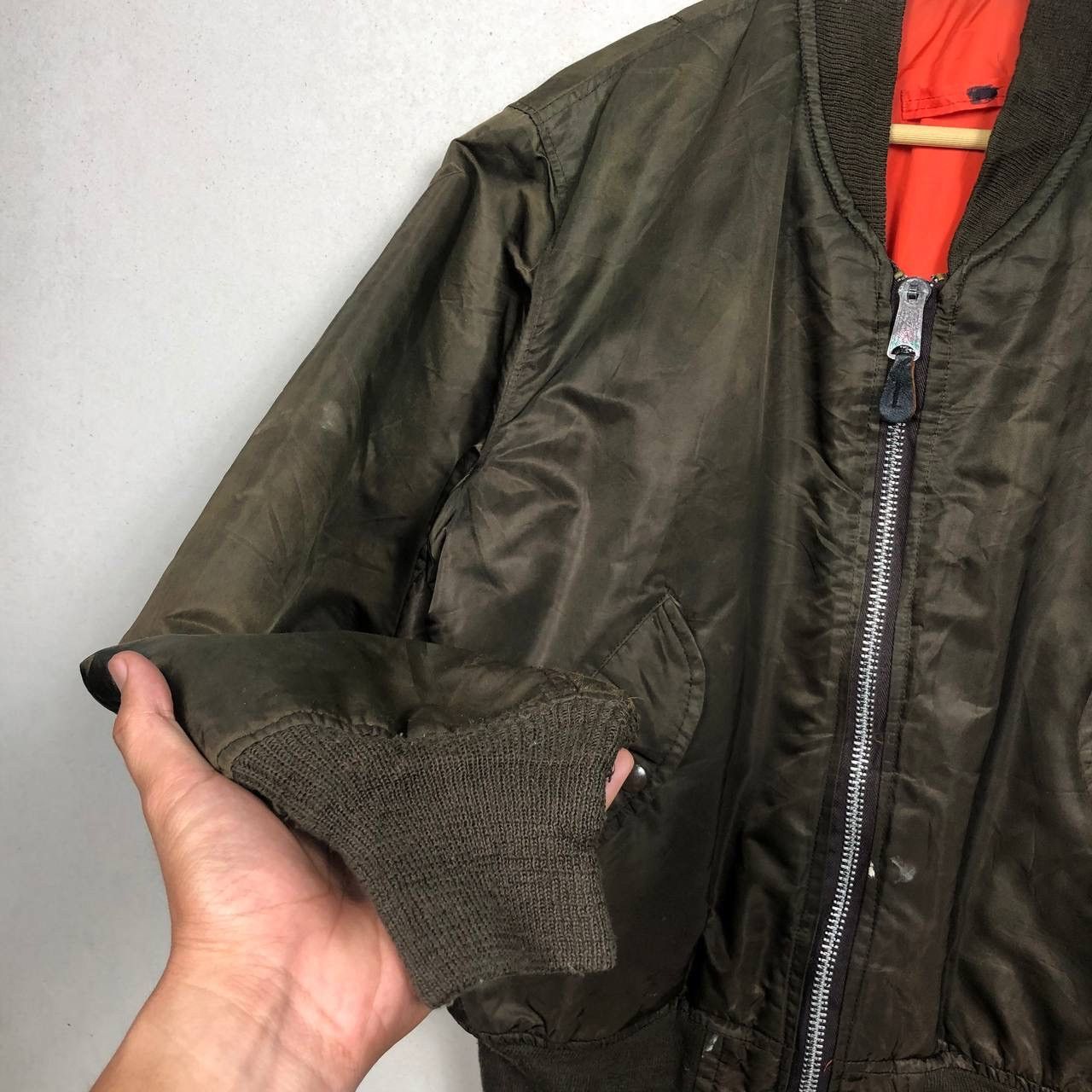 Army Of Me Vintage 80s USA Army Military Bomber Flight Jacket M Size US M / EU 48-50 / 2 - 7 Thumbnail