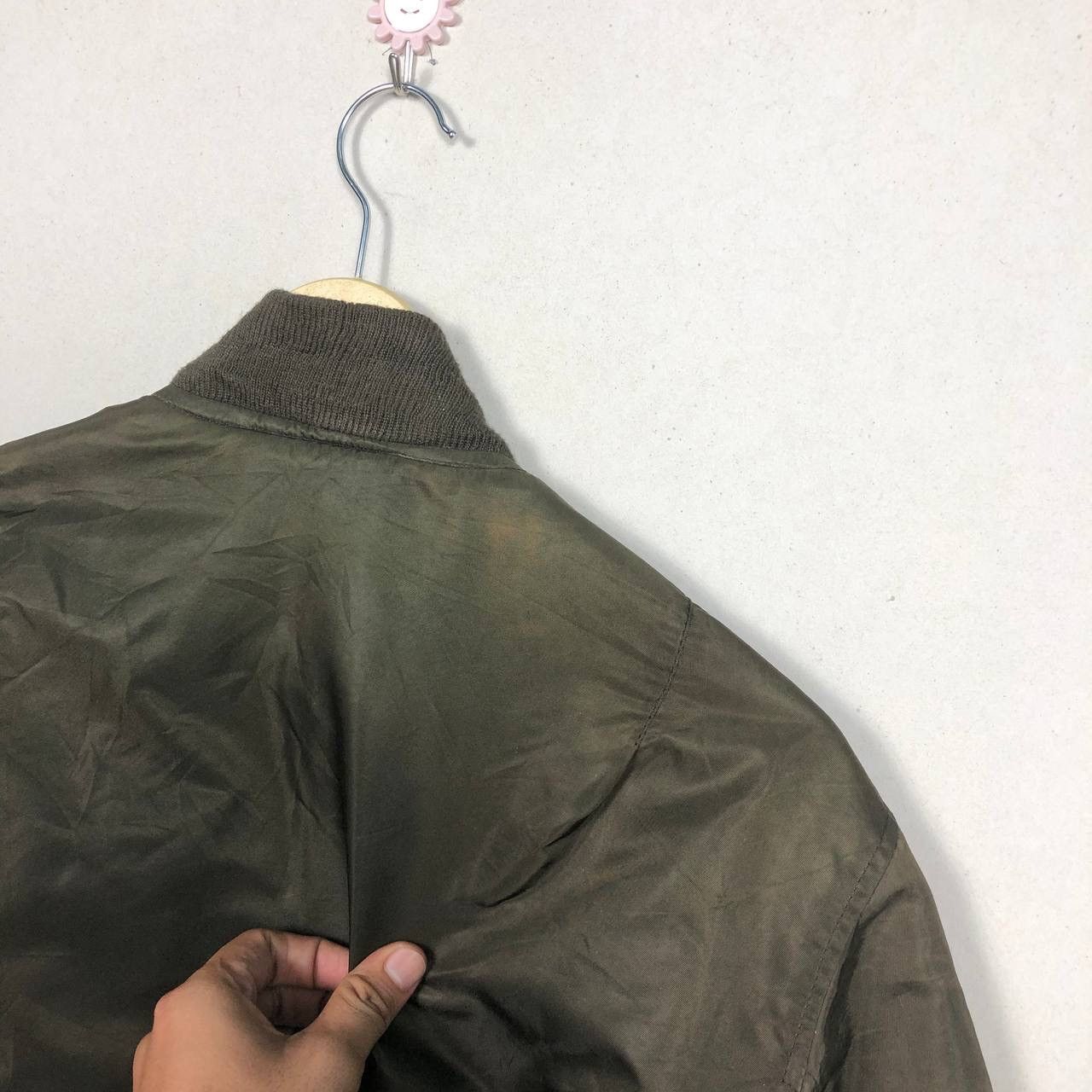 Army Of Me Vintage 80s USA Army Military Bomber Flight Jacket M Size US M / EU 48-50 / 2 - 11 Thumbnail