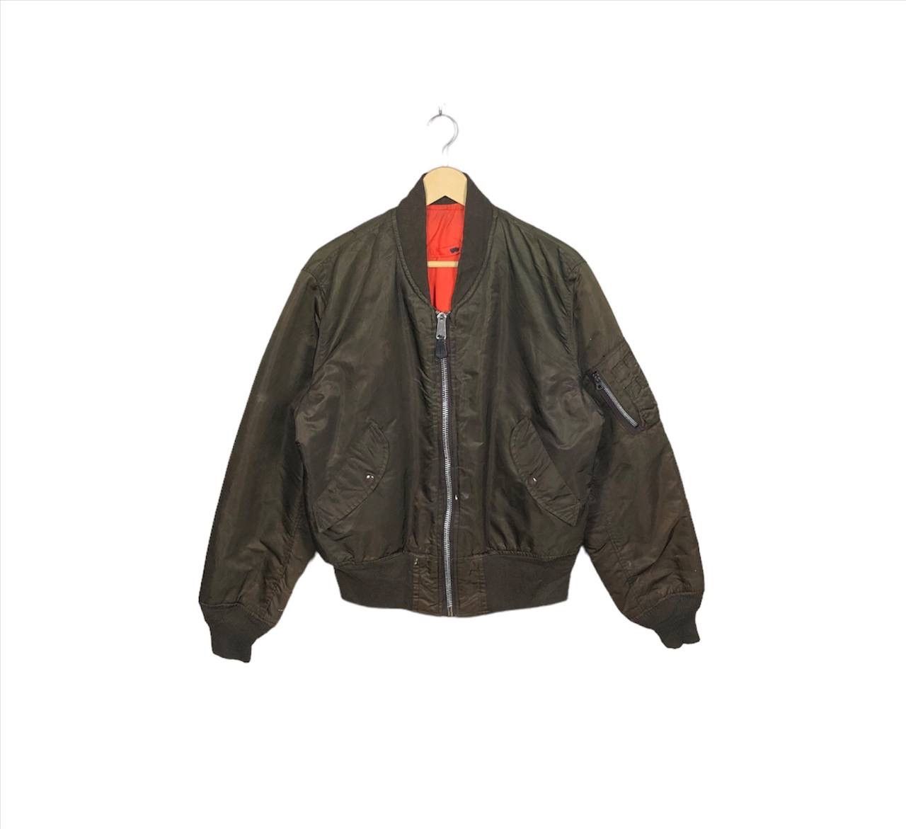 Army Of Me Vintage 80s USA Army Military Bomber Flight Jacket M Size US M / EU 48-50 / 2 - 1 Thumbnail
